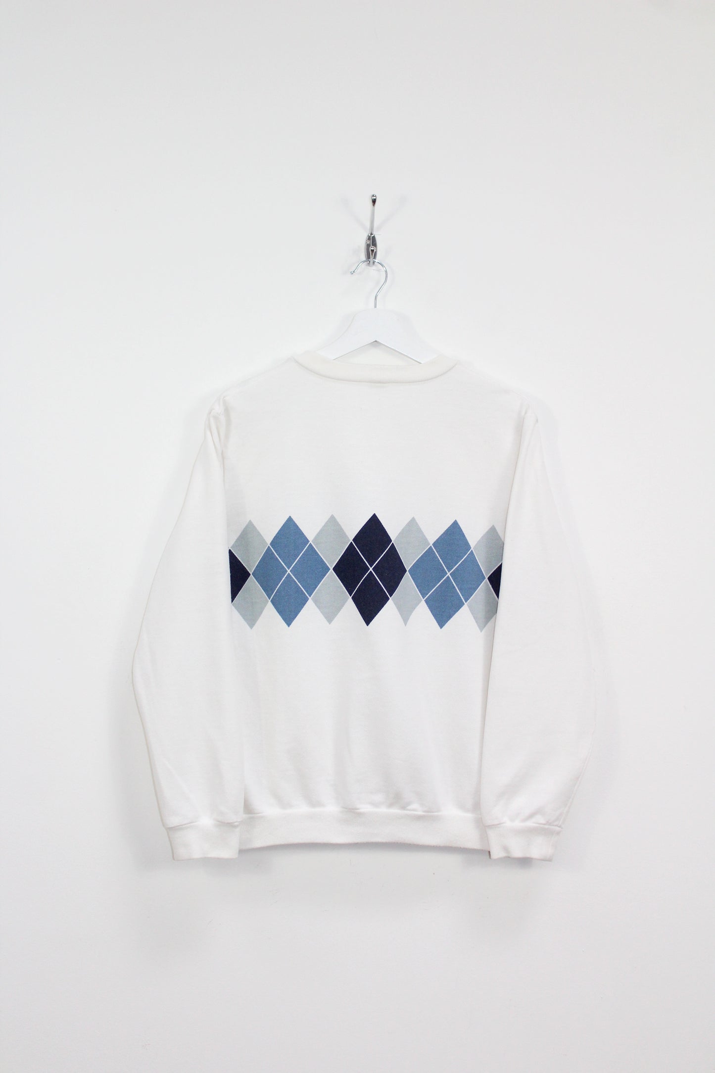 ADIDAS VINTAGE IVAN LENDL ARGYLE DIAMONDS 1982 TENNIS SWEATSHIRT MEDIUM