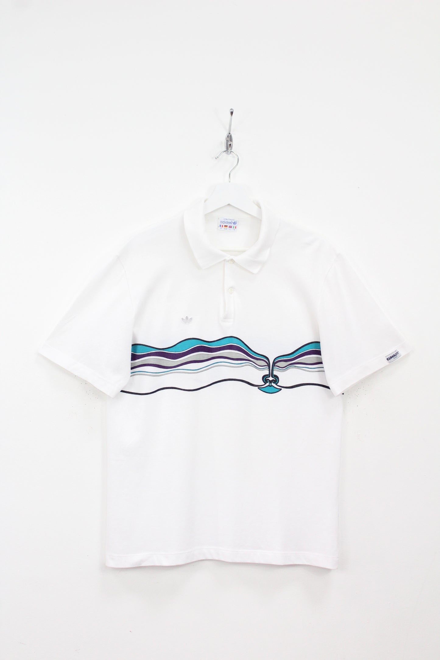 ADIDAS VINTAGE VENTEX IVAN LENDL "THE FACE" 1987 TENNIS POLO SHIRT LARGE