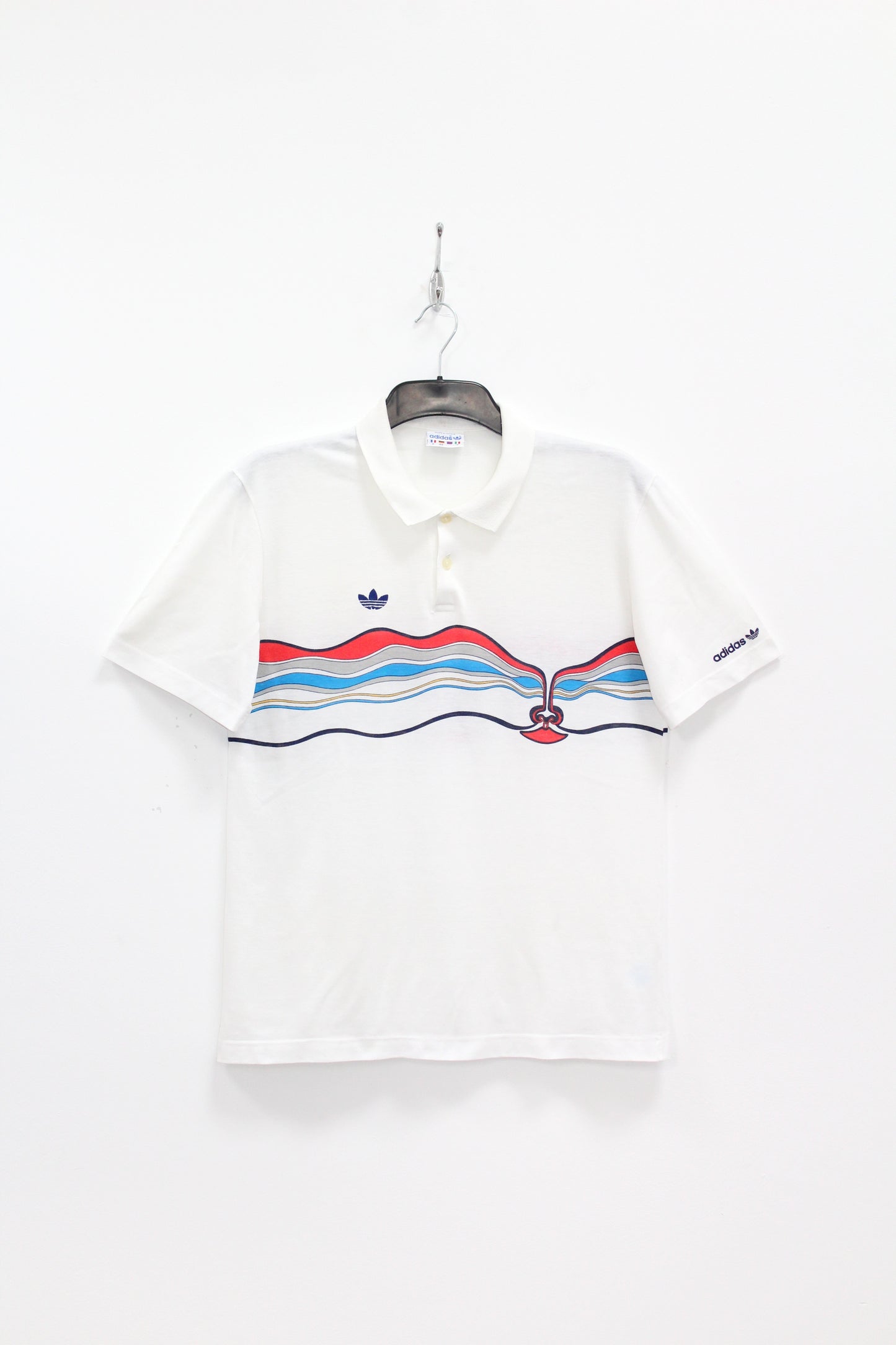 ADIDAS VINTAGE VENTEX IVAN LENDL "THE FACE" 1987 TENNIS POLO SHIRT MEDIUM