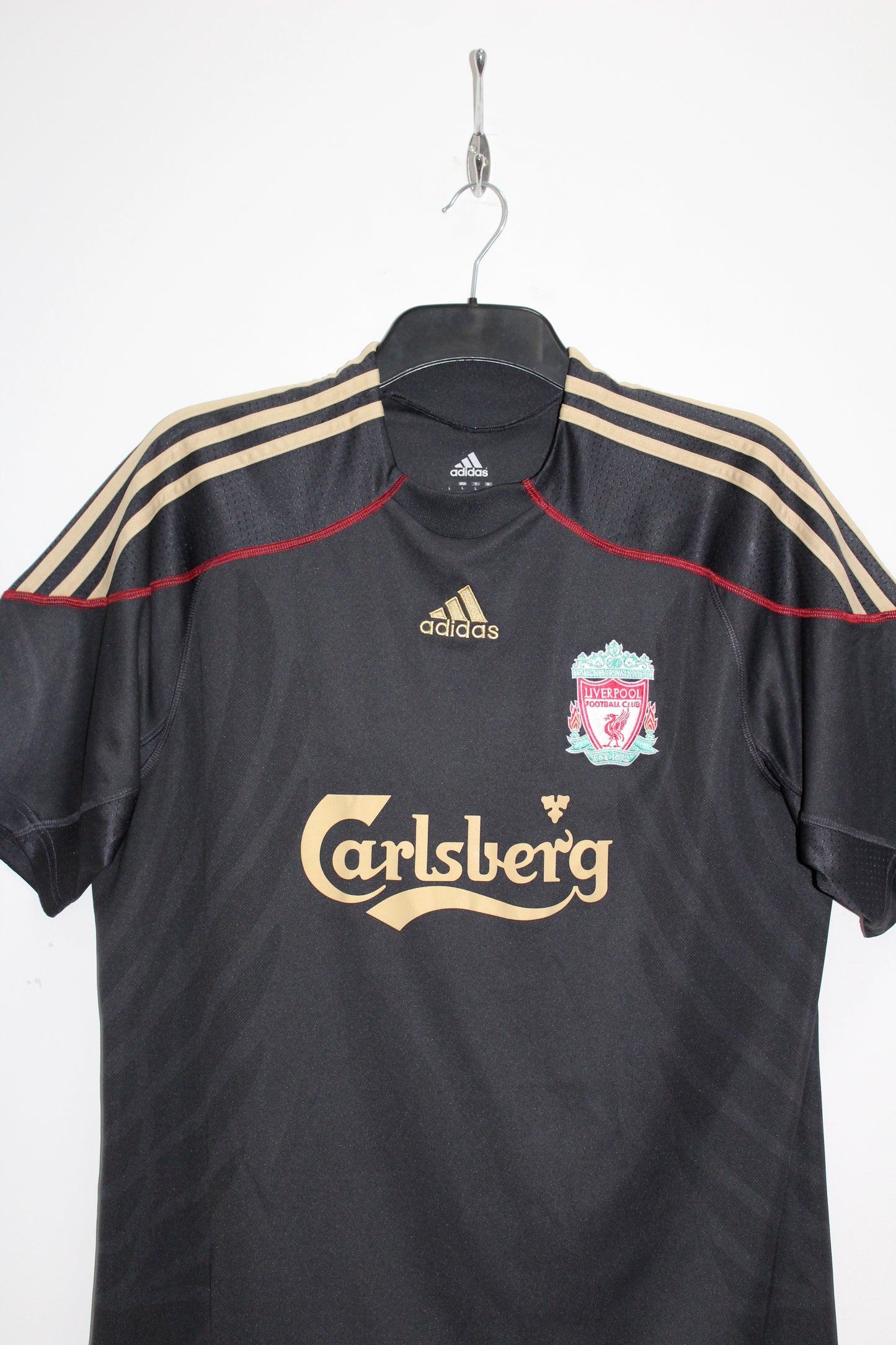 LIVERPOOL 2009-10 ADIDAS AWAY  FOOTBALL SHIRT LARGE