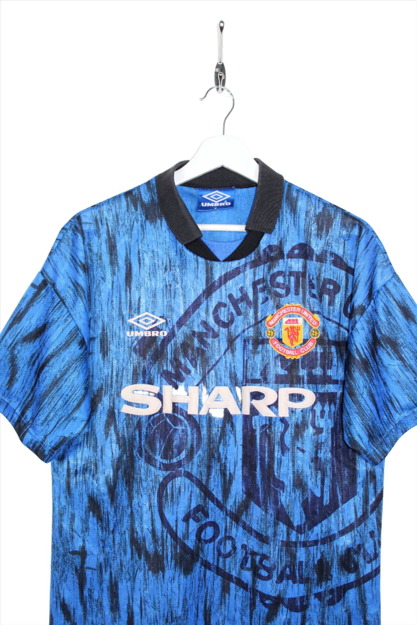 MANCHESTER UNITED 1992-93 UMBRO VINTAGE AWAY FOOTBALL SHIRT MEDIUM