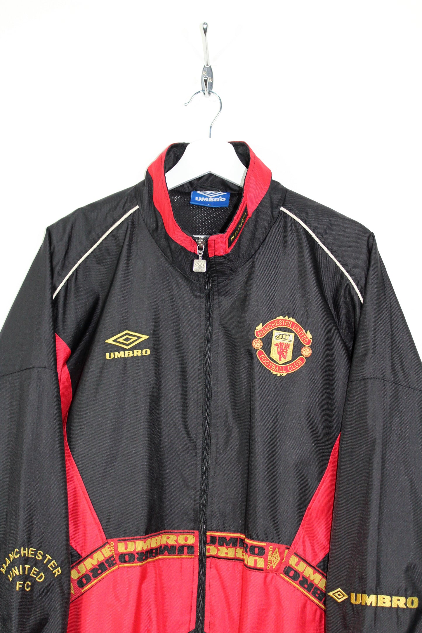 MANCHESTER UNITED 1996-97 UMBRO VINTAGE TRACKSUIT TOP JACKET XL