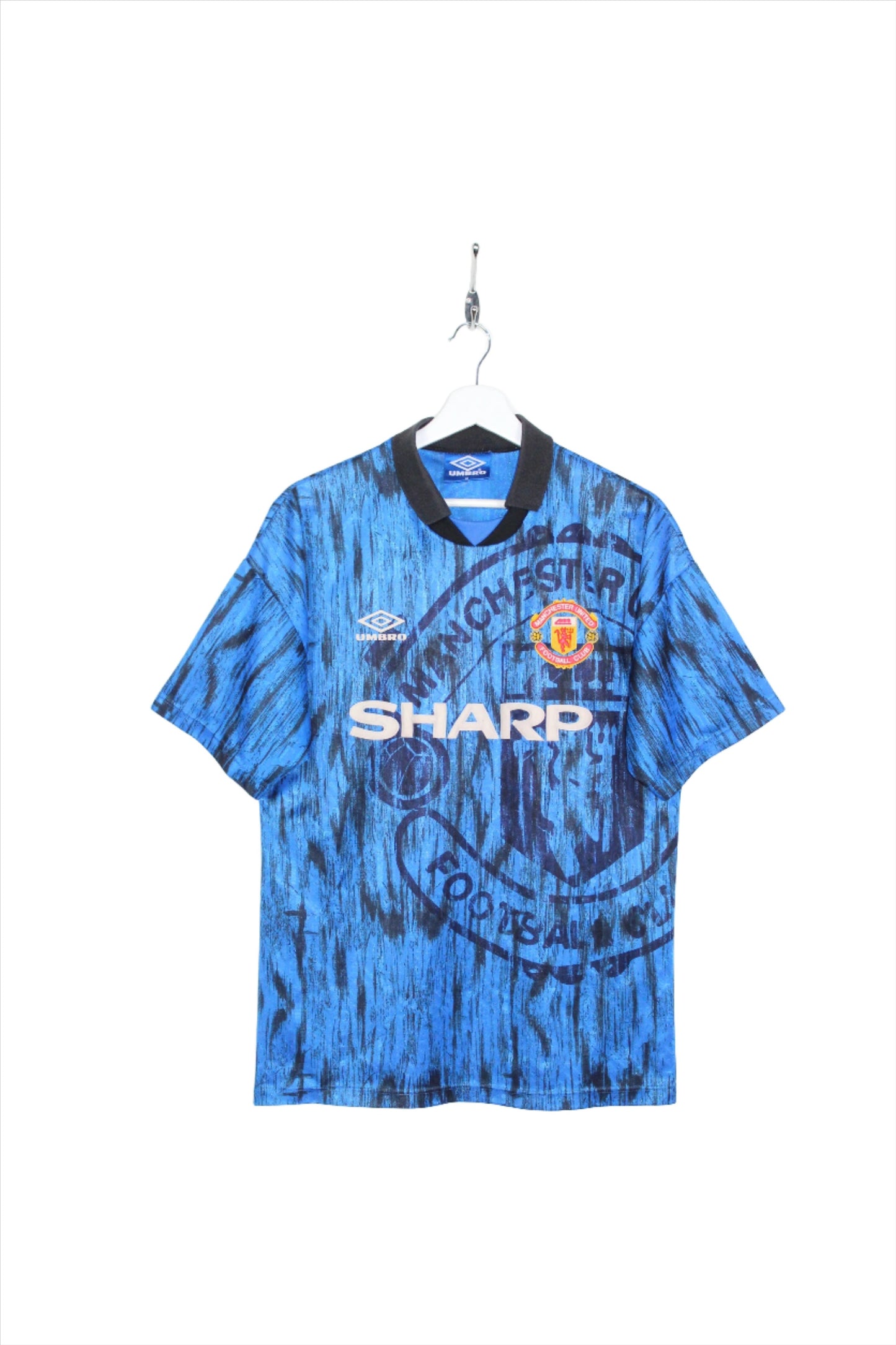 MANCHESTER UNITED 1992-93 UMBRO VINTAGE AWAY FOOTBALL SHIRT MEDIUM