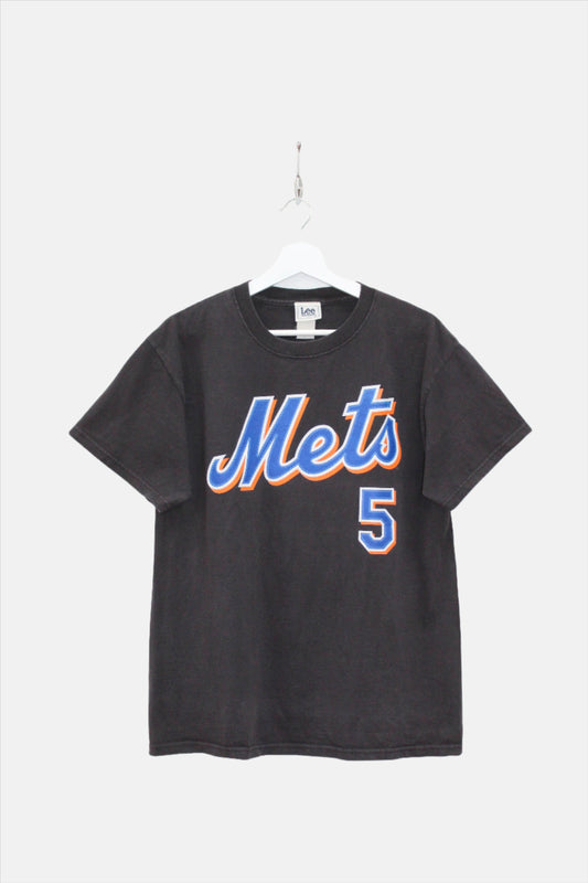 NEW YORK METS 2006 LEE VINTAGE #5 WRIGHT MLB BASEBALL T-SHIRT MEDIUM