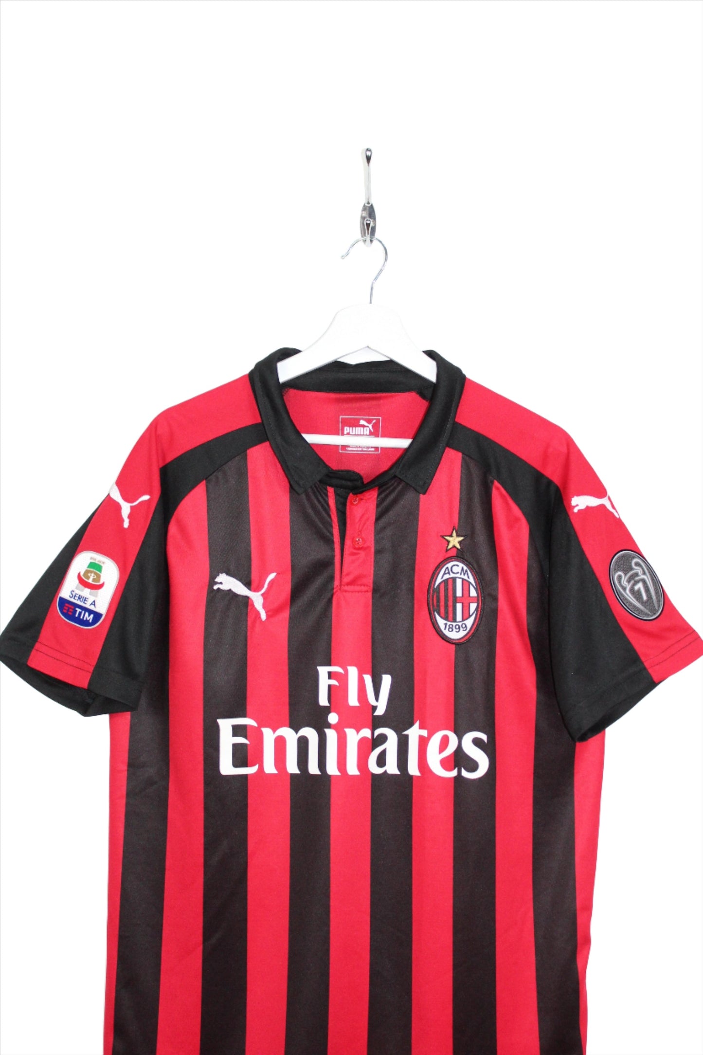 AC MILAN 2018-19 PUMA HOME FOOTBALL SHIRT PIĄTEK #19 MEDIUM