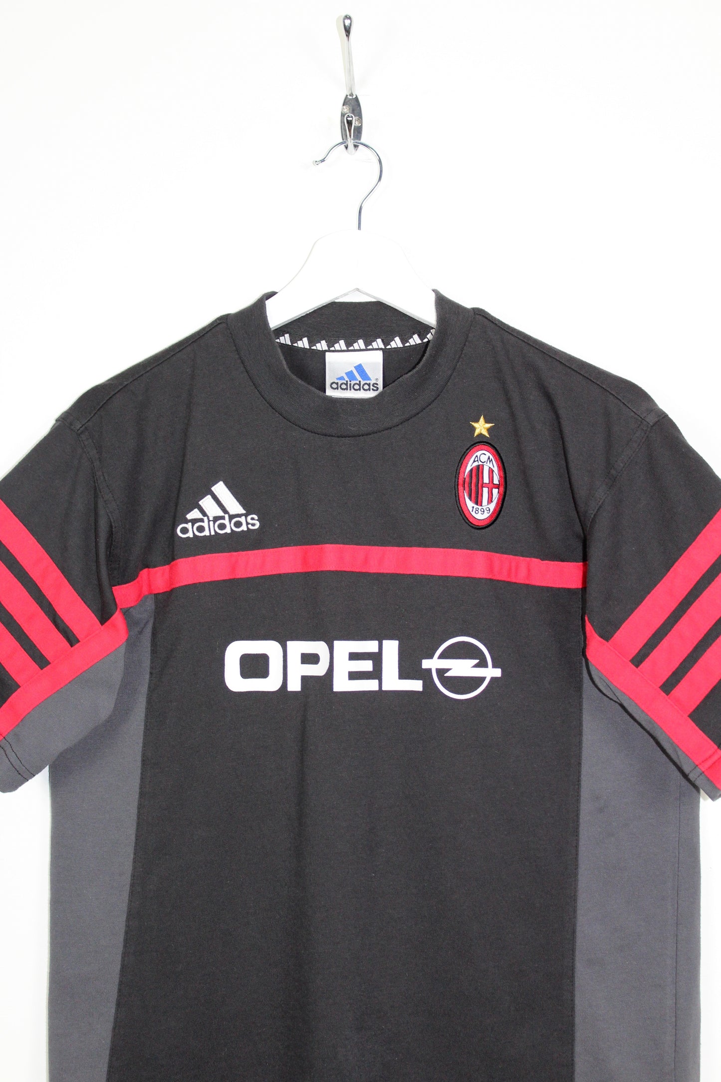 AC MILAN 2000-02 ADIDAS VINTAGE TRAINING SHIRT SMALL