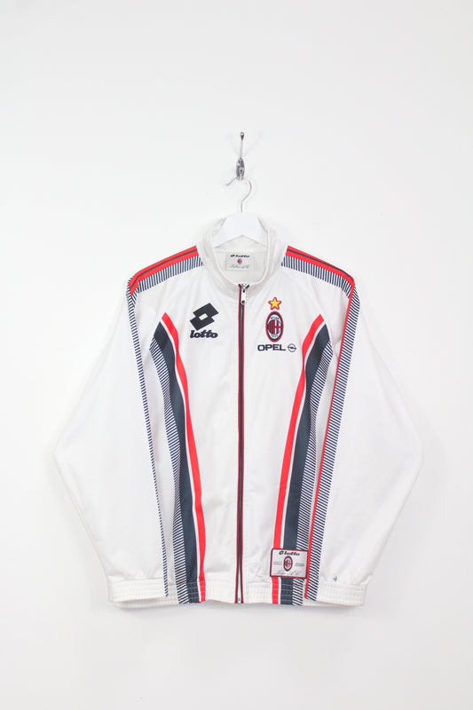 VINTAGE LOTTO AC MILAN 1997-98 TRACKSUIT TOP JACKET LARGE