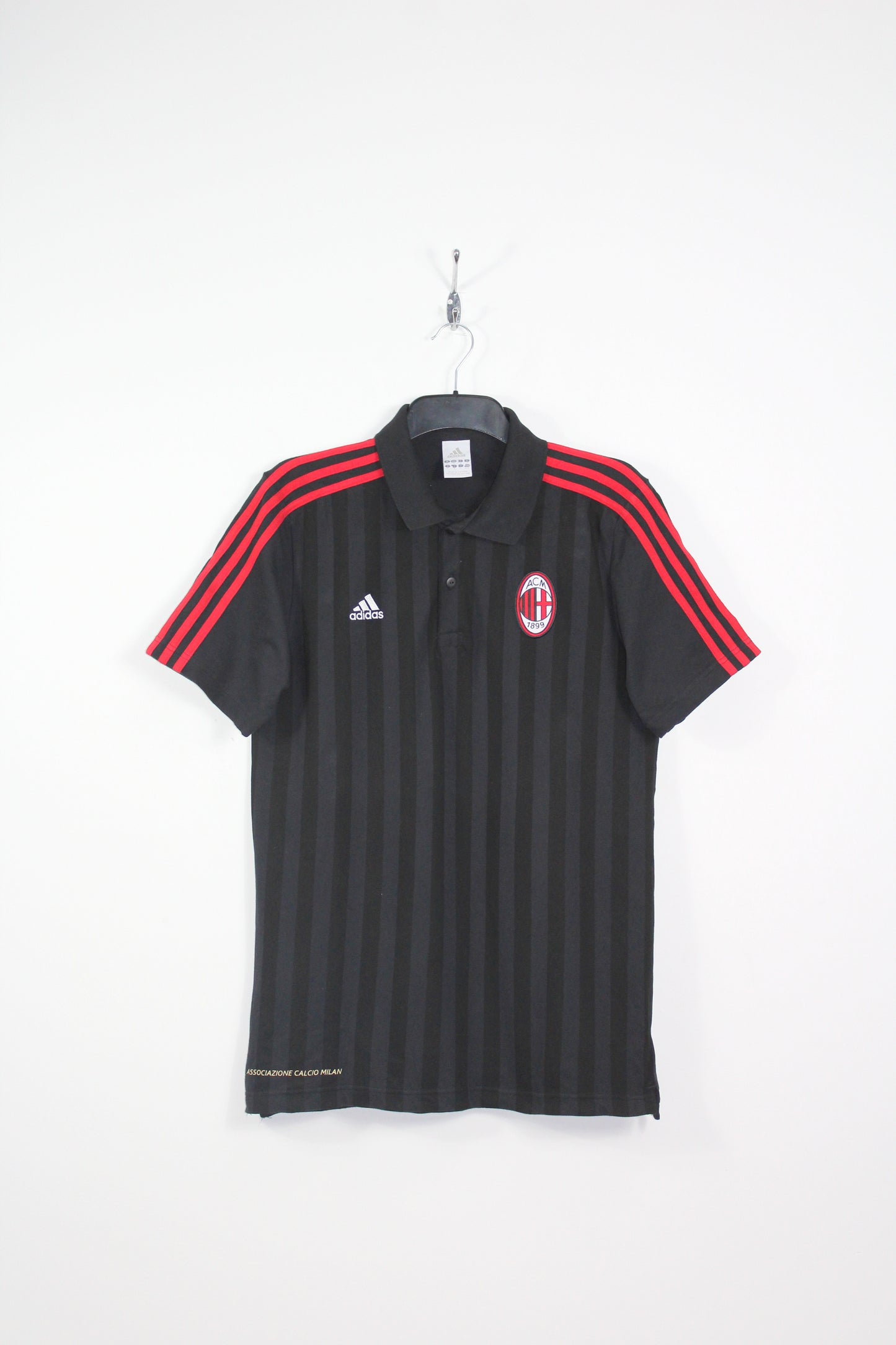 AC MILAN 2011 ADIDAS FOOTBALL POLO SHIRT MEDIUM