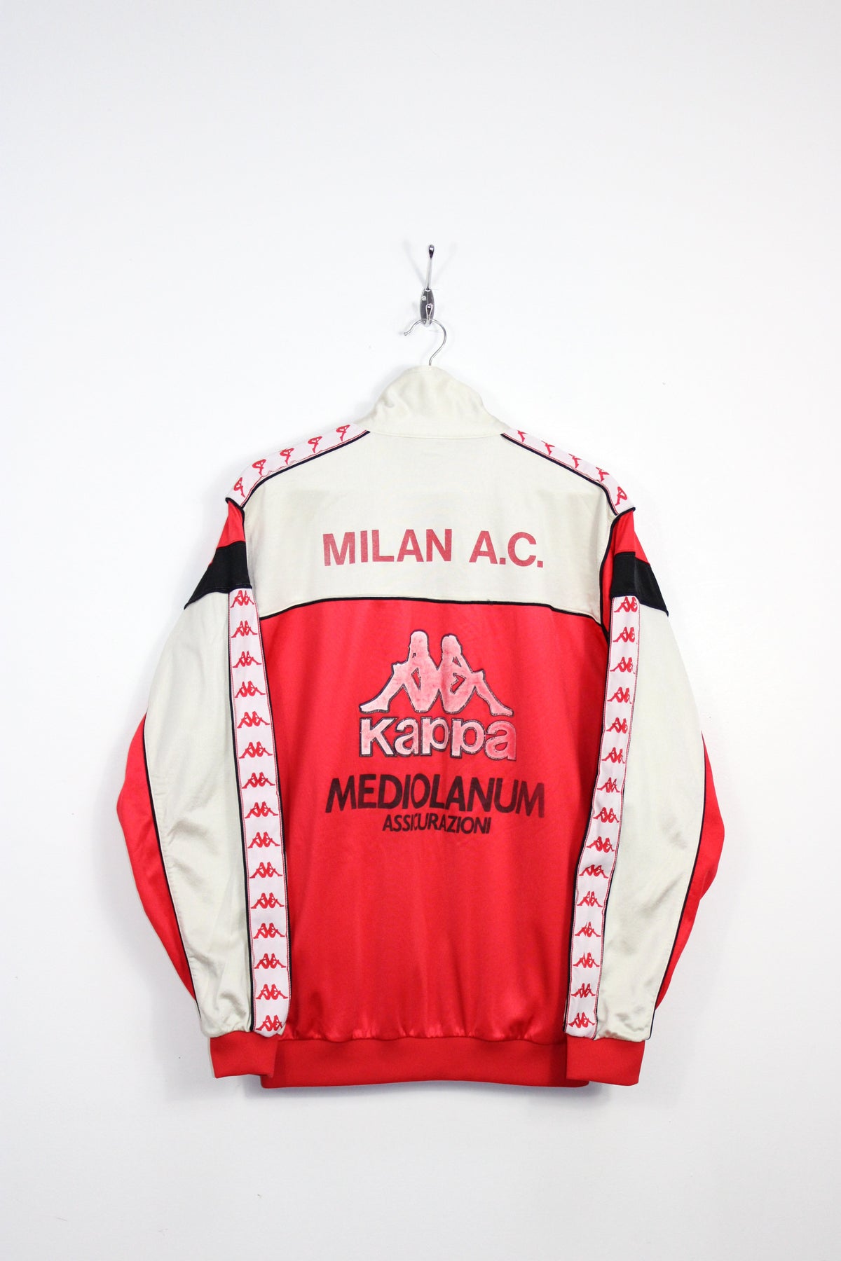 VINTAGE KAPPA AC MILAN 1988-90 TRACKSUIT TOP JACKET LARGE
