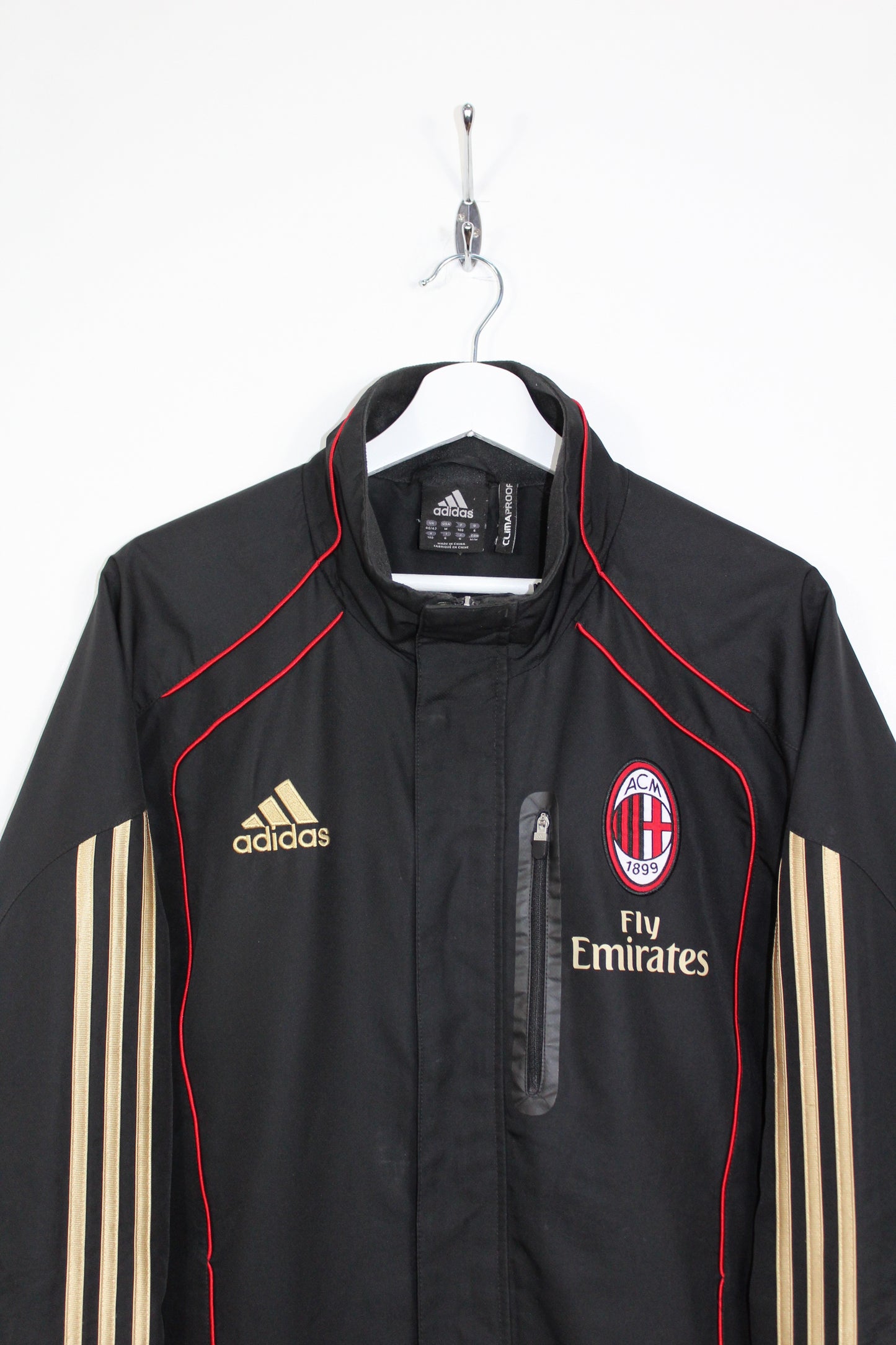 AC MILAN 2010-11 ADIDAS CLIAMAPROOF TRACK JACKET LARGE