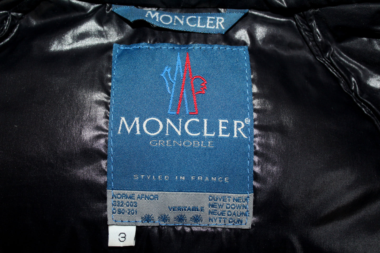 MONCLER GRENOBLE 80'S VINTAGE PUFFER PADDED DOWN JACKET LARGE