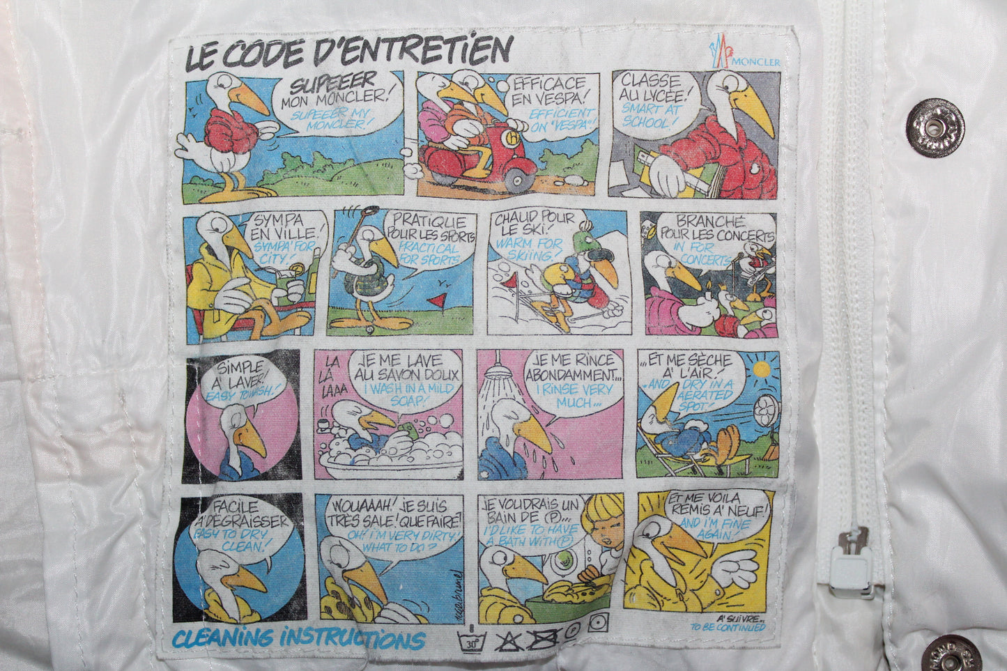 MONCLER GRENOBLE 80'S VINTAGE PUFFER PADDED DOWN JACKET SMALL