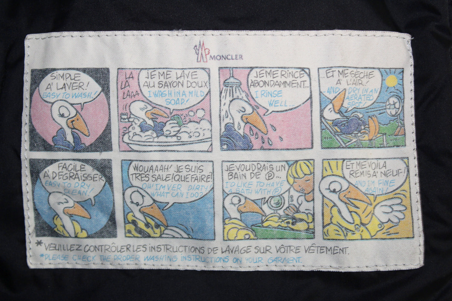 VINTAGE MONCLER VERONE PADDED DOWN PUFFER JACKET LARGE