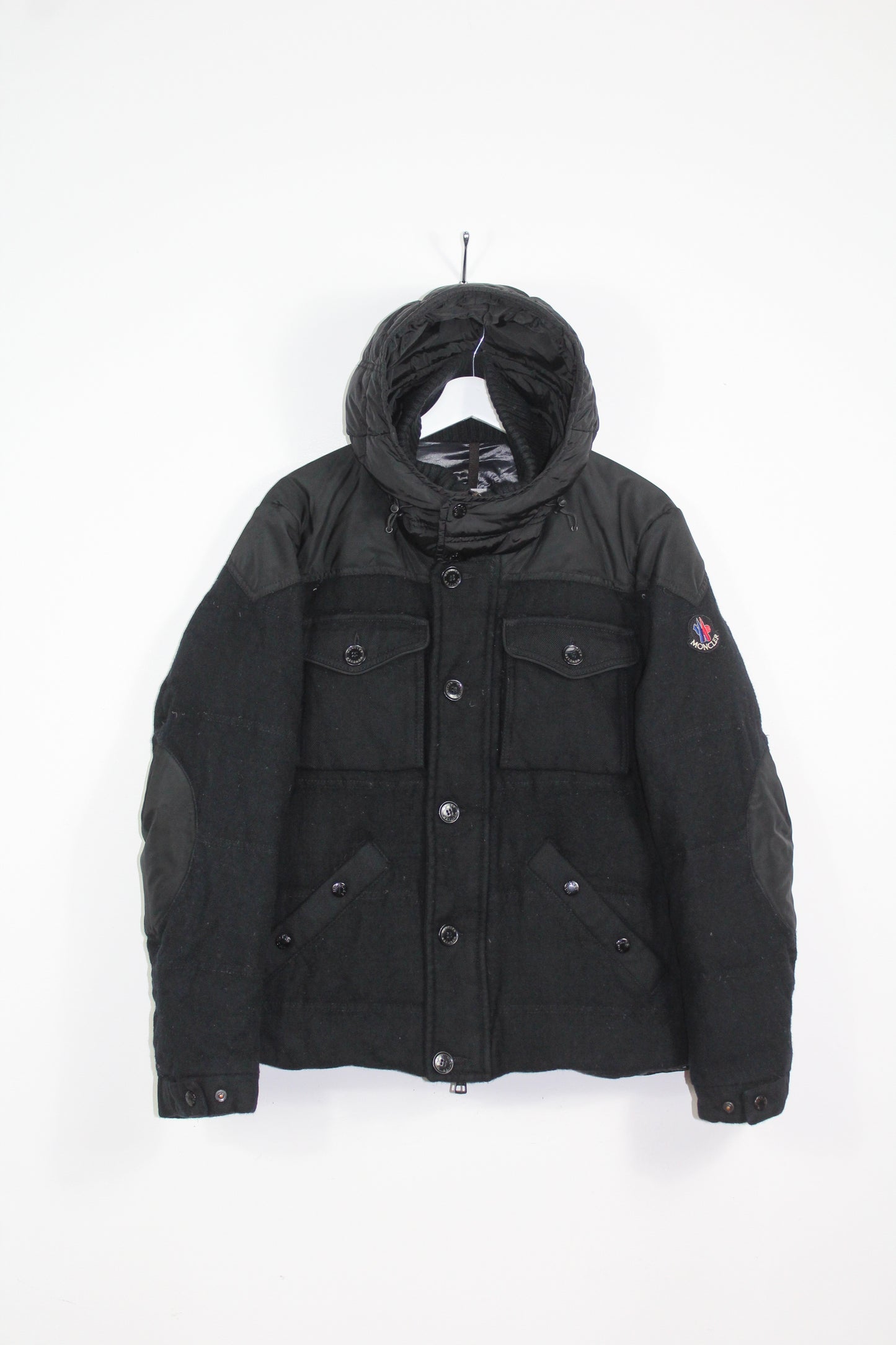MONCLER REPUBLIQUE WOOL DOWN PUFFER JACKET SMALL