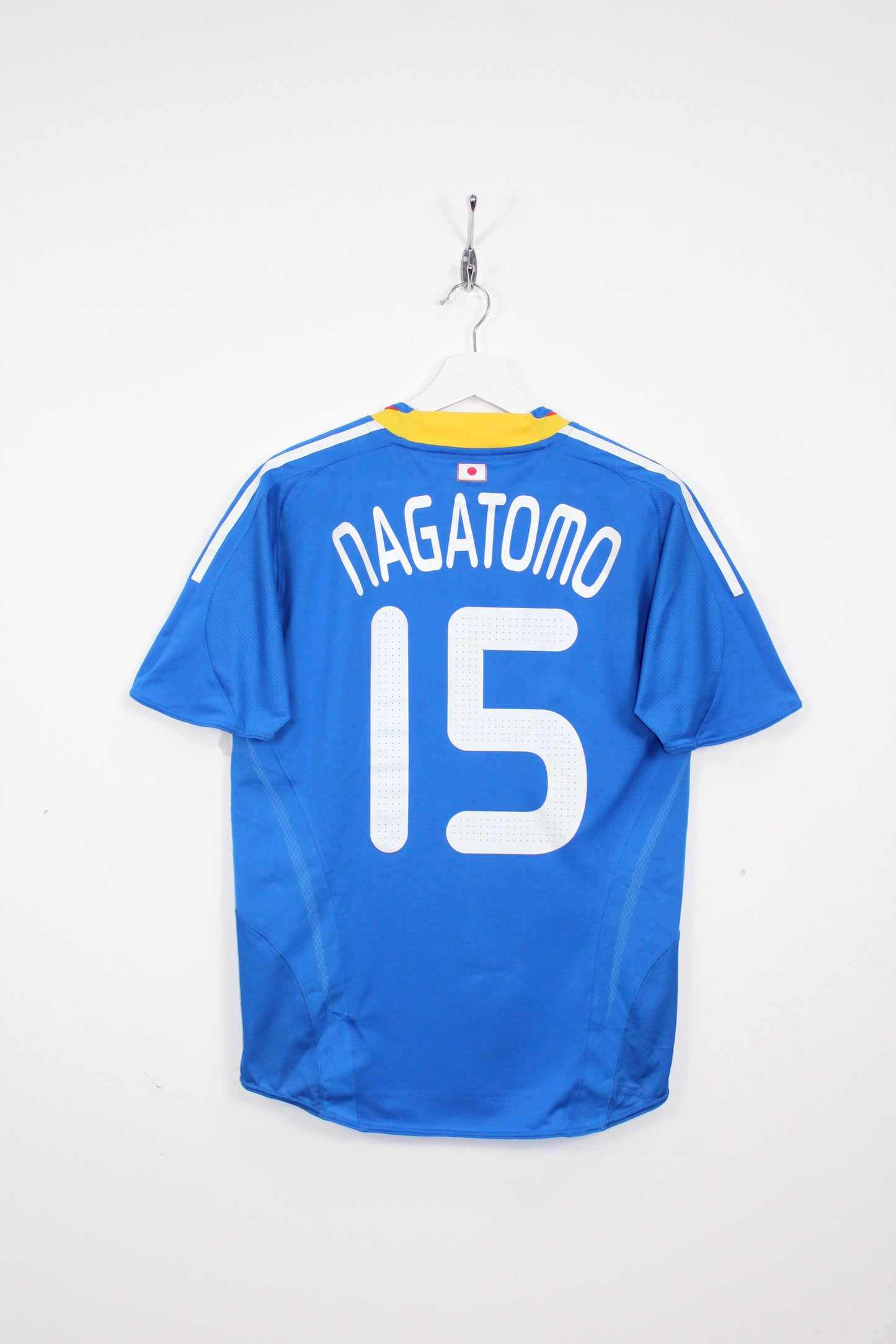 JAPAN 2008-09 AUTHENTIC ADIDAS PLAYER ISSUE HOME FOOTBALL SHIRT NAGATOMO #15 SMALL