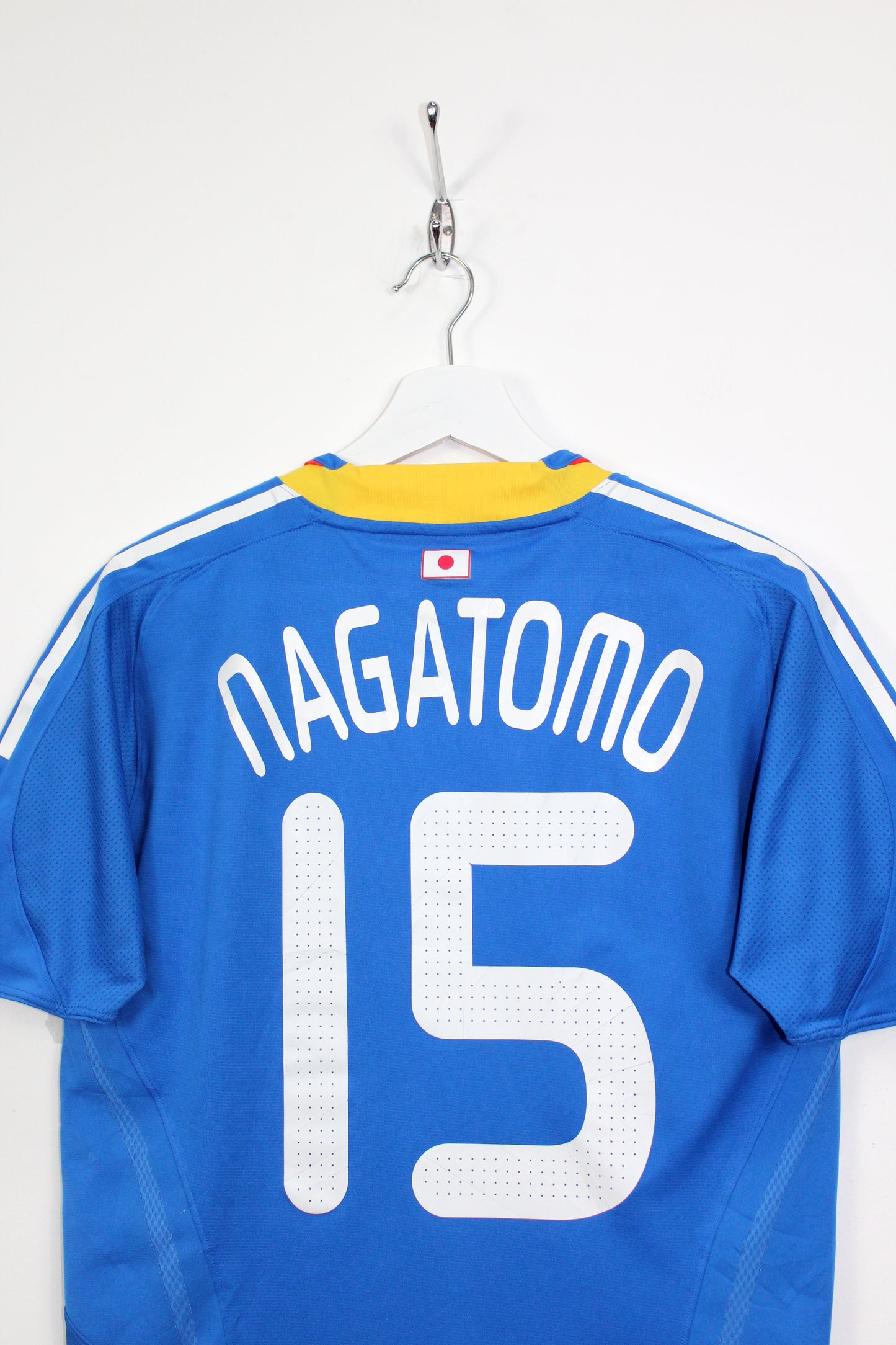 JAPAN 2008-09 AUTHENTIC ADIDAS PLAYER ISSUE HOME FOOTBALL SHIRT NAGATOMO #15 SMALL