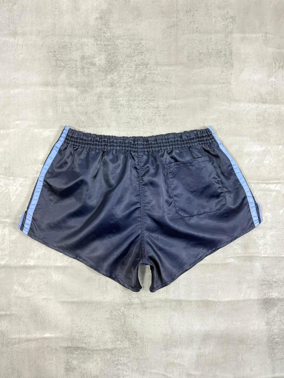 ADIDAS FIRST 80'S VINTAGE SHINY RUNNING SPRINTER NYLON SHORTS LARGE