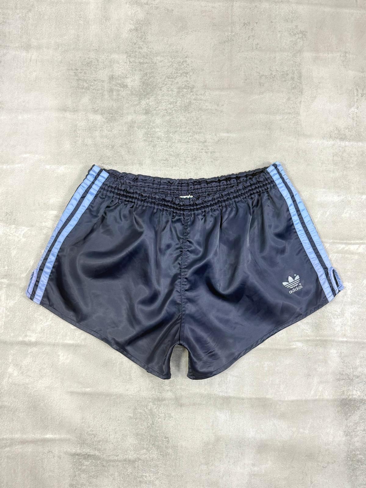 ADIDAS FIRST 80'S VINTAGE SHINY RUNNING SPRINTER NYLON SHORTS LARGE