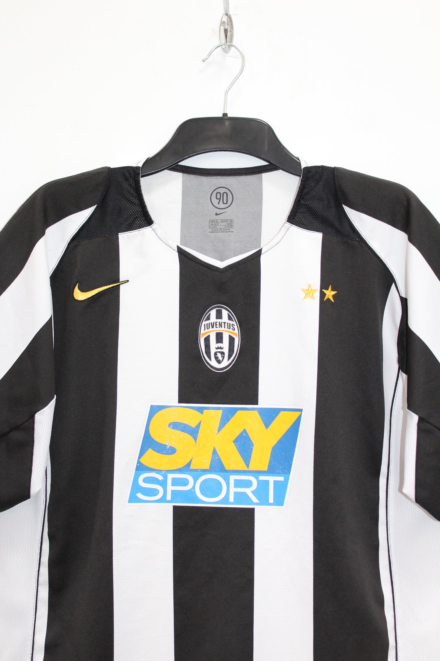 JUVENTUS 2004-05 NIKE HOME FOOTBALL SHIRT NEDVED #11 XL