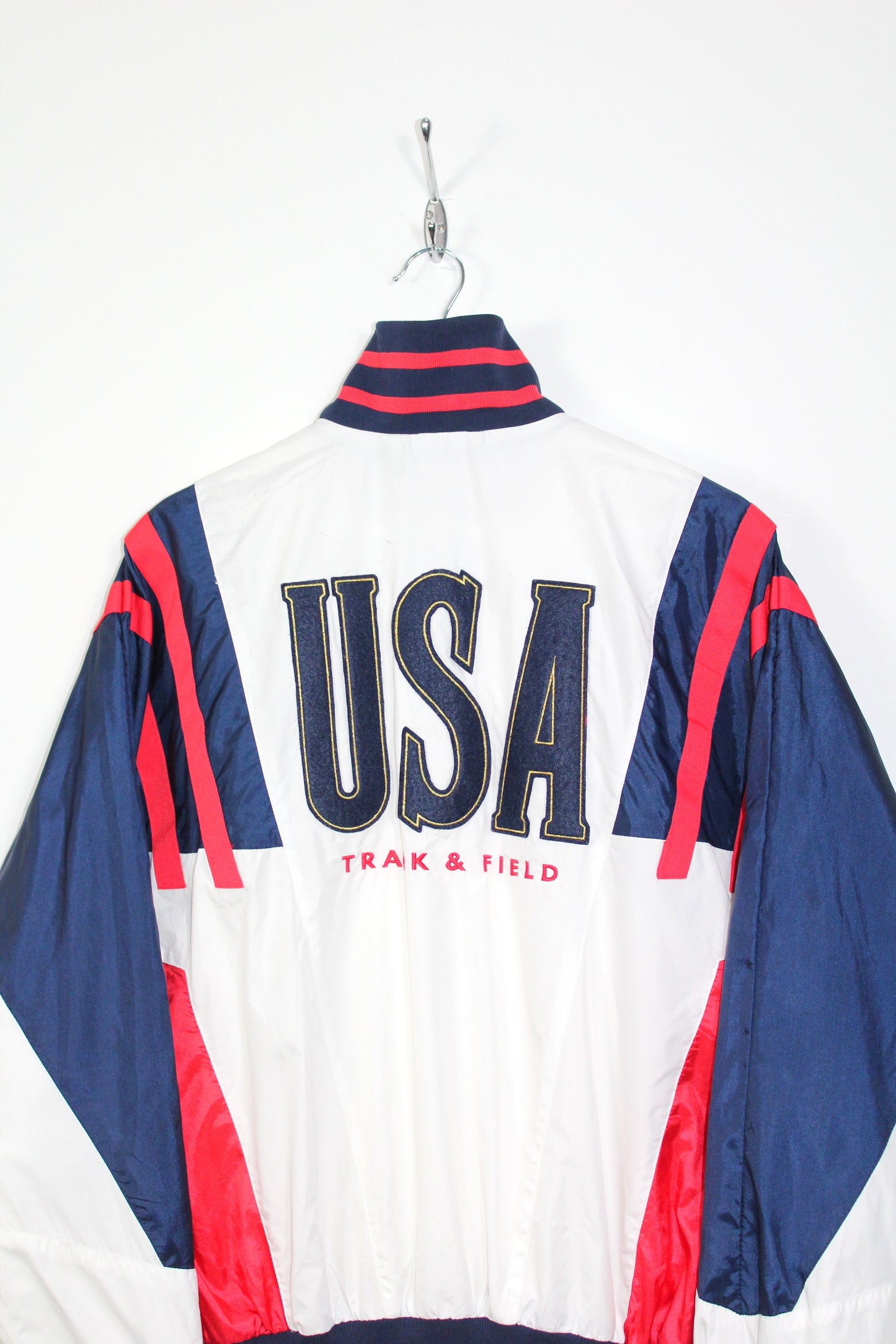 NIKE 90'S VINTAGE USA TRACK & FIELD TRACKSUIT TOP JACKET MEDIUM