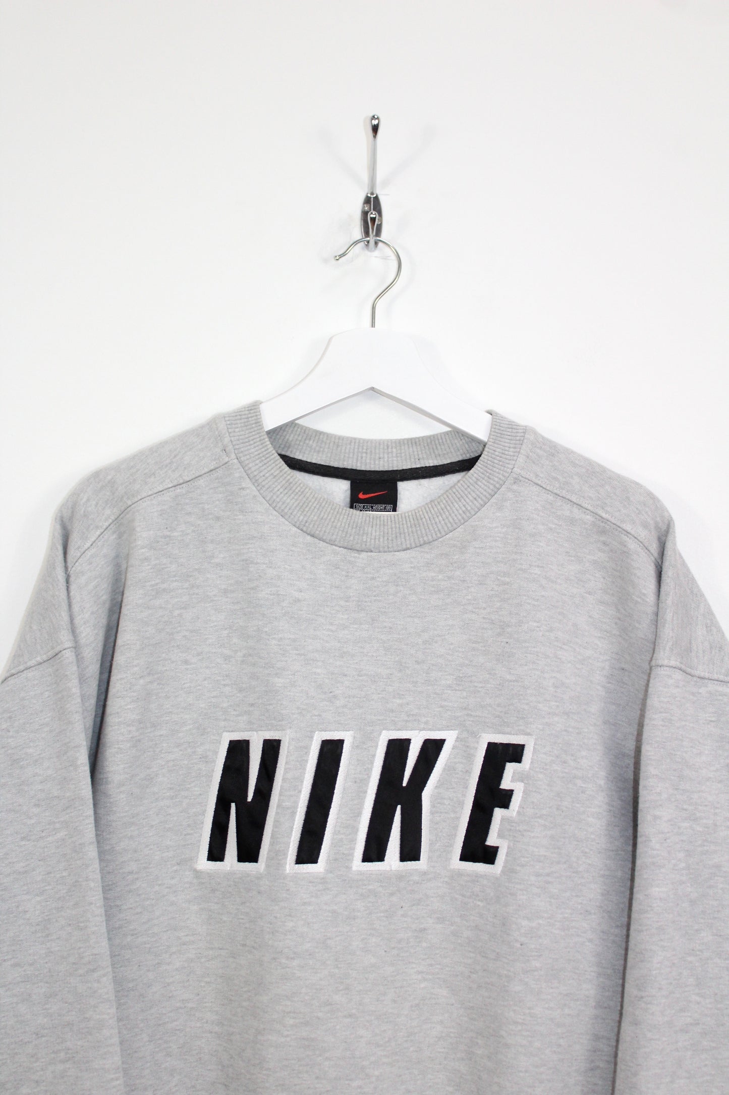 NIKE 90'S VINTAGE EMBROIDERED SPELL OUT SWEATSHIRT XXL