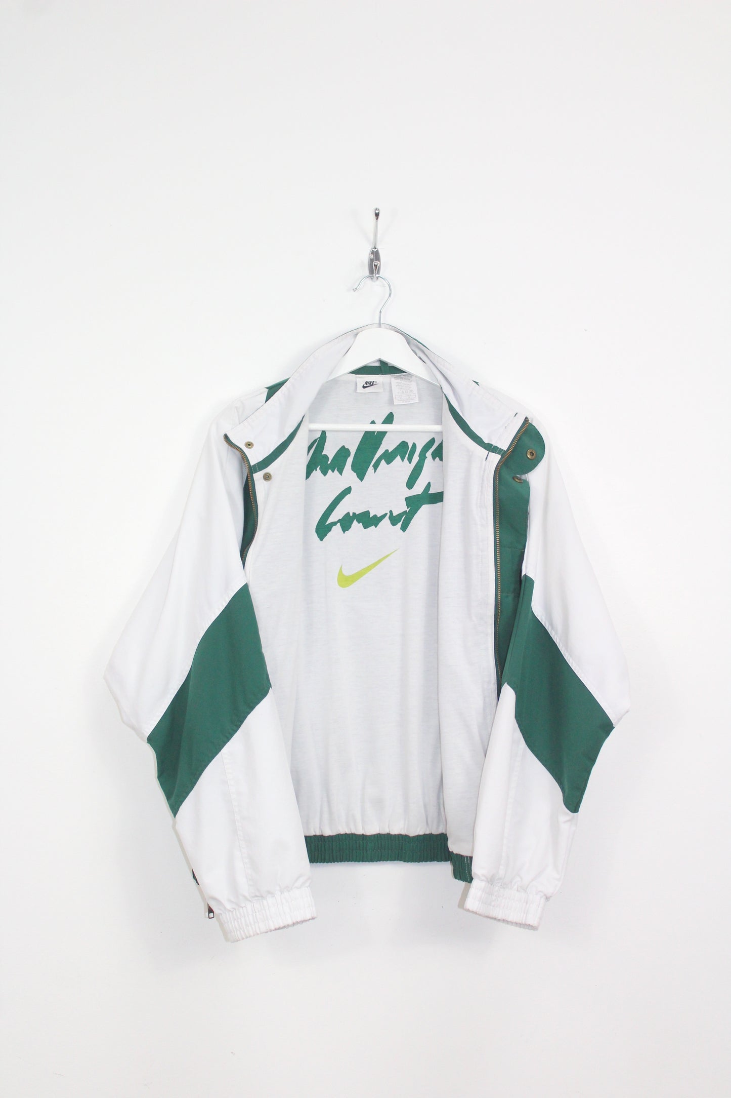 NIKE AGASSI CHALLENGE COURT 90'S VINTAGE TRACKSUIT TOP JACKET MEDIUM