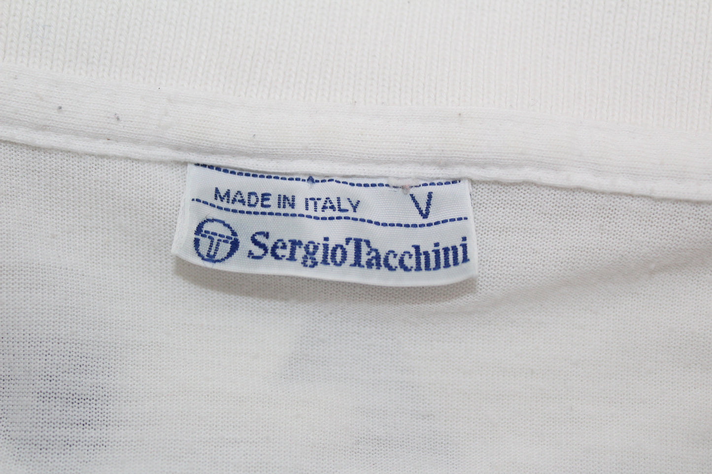 SERGIO TACCHINI 90'S VINTAGE TENNIS POLO SHIRT LARGE