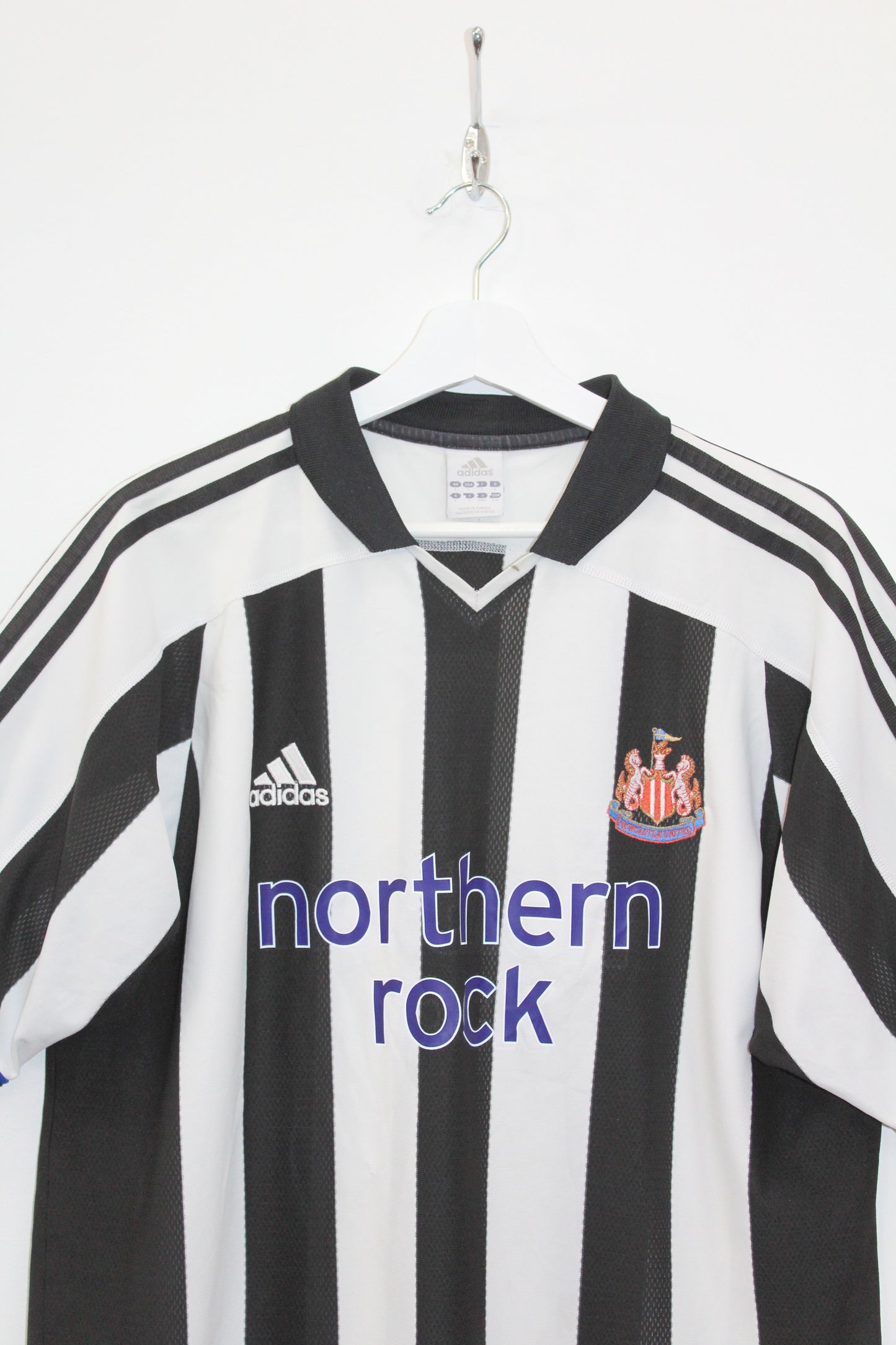 NEWCASTLE 2003-04 VINTAGE ADIDAS HOME FOOTBALL SHIRT LARGE