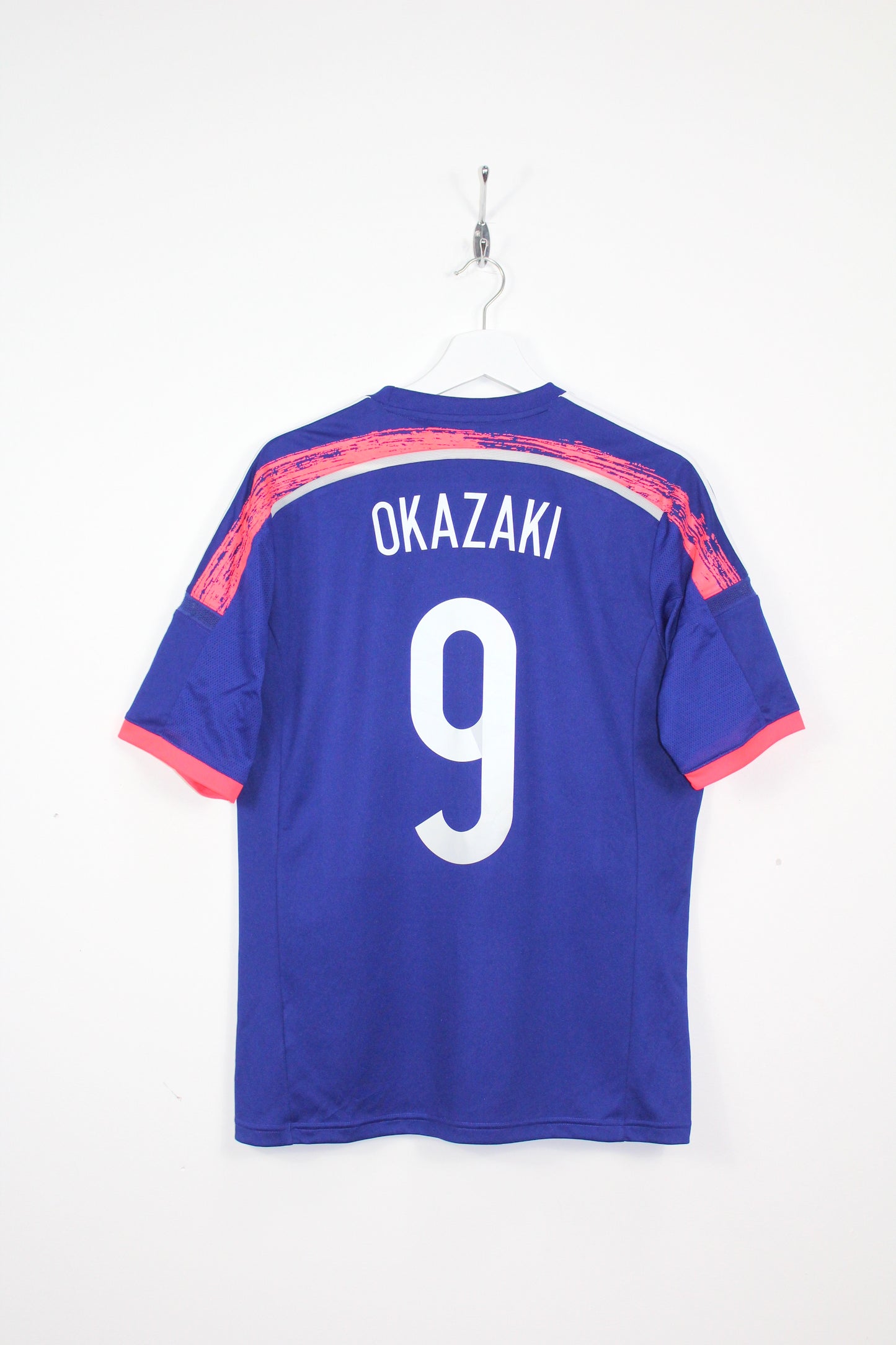 JAPAN WORLD CUP 2014 ADIDAS HOME FOOTBALL SHIRT OKAZAKI #9 LARGE