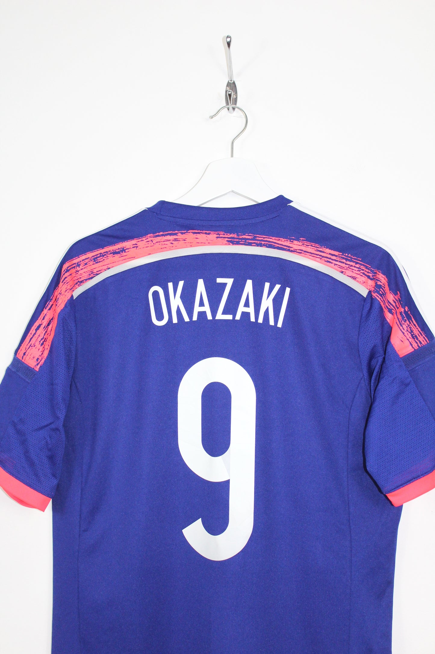 JAPAN WORLD CUP 2014 ADIDAS HOME FOOTBALL SHIRT OKAZAKI #9 LARGE