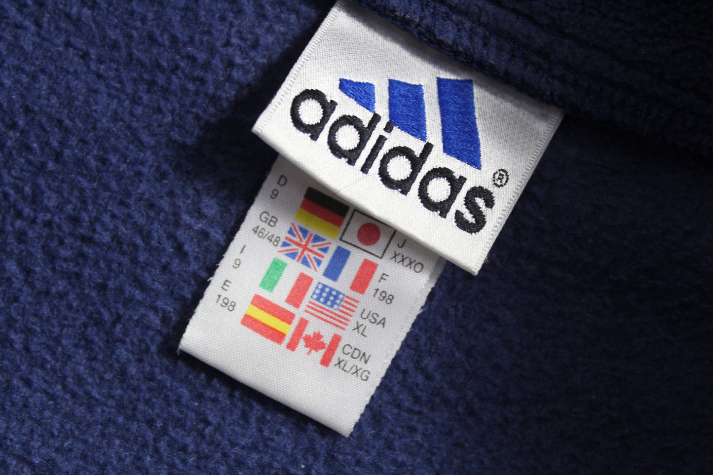 ADIDAS 90'S VINTAGE OLYMPIQUE MARSEILLE TRAINING FLEECE SWEATSHIRT D9 XXL