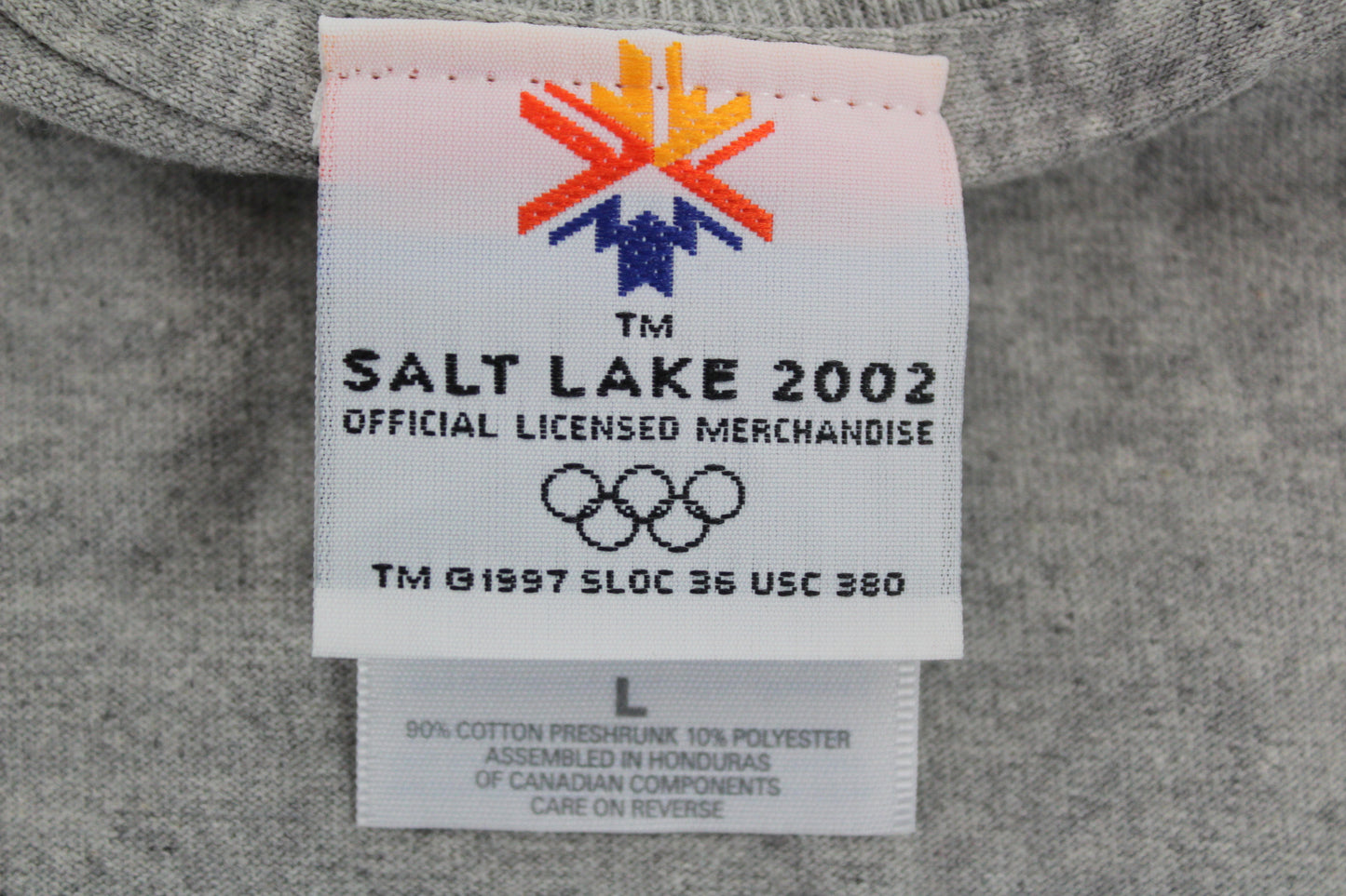 VINTAGE SALT LAKE 2002 WINTER OLYMPIC GAMES T-SHIRT LARGE