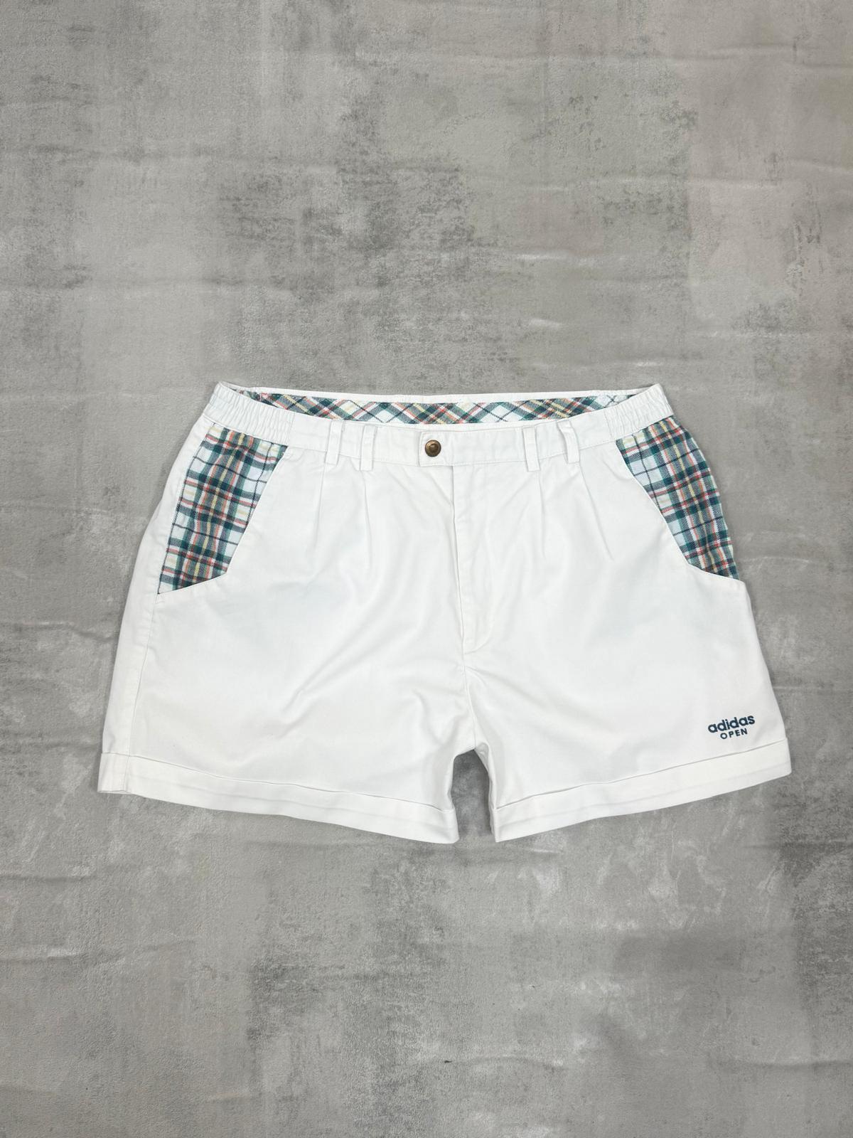 ADIDAS 90'S VINTAGE STEFAN EDBERG INDIAN WELLS OPEN 1994 TENNIS SHORTS LARGE