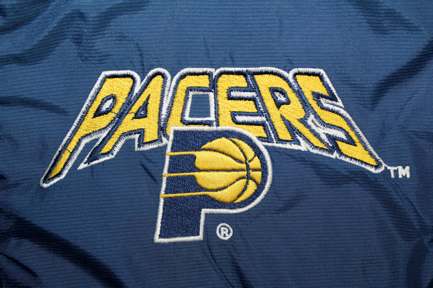 STARTER INDIANA PACERS 90'S VINTAGE NBA PADDED HOODIE BOMBER JACKET XS