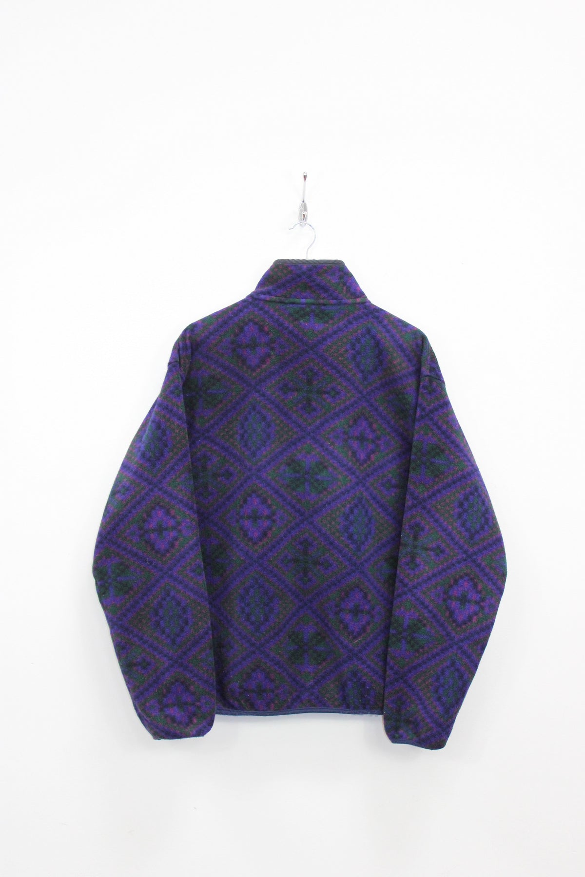 PATAGONIA 90'S VINTAGE AZTEC PATTERN FLEECE SWEATSHIRT LARGE