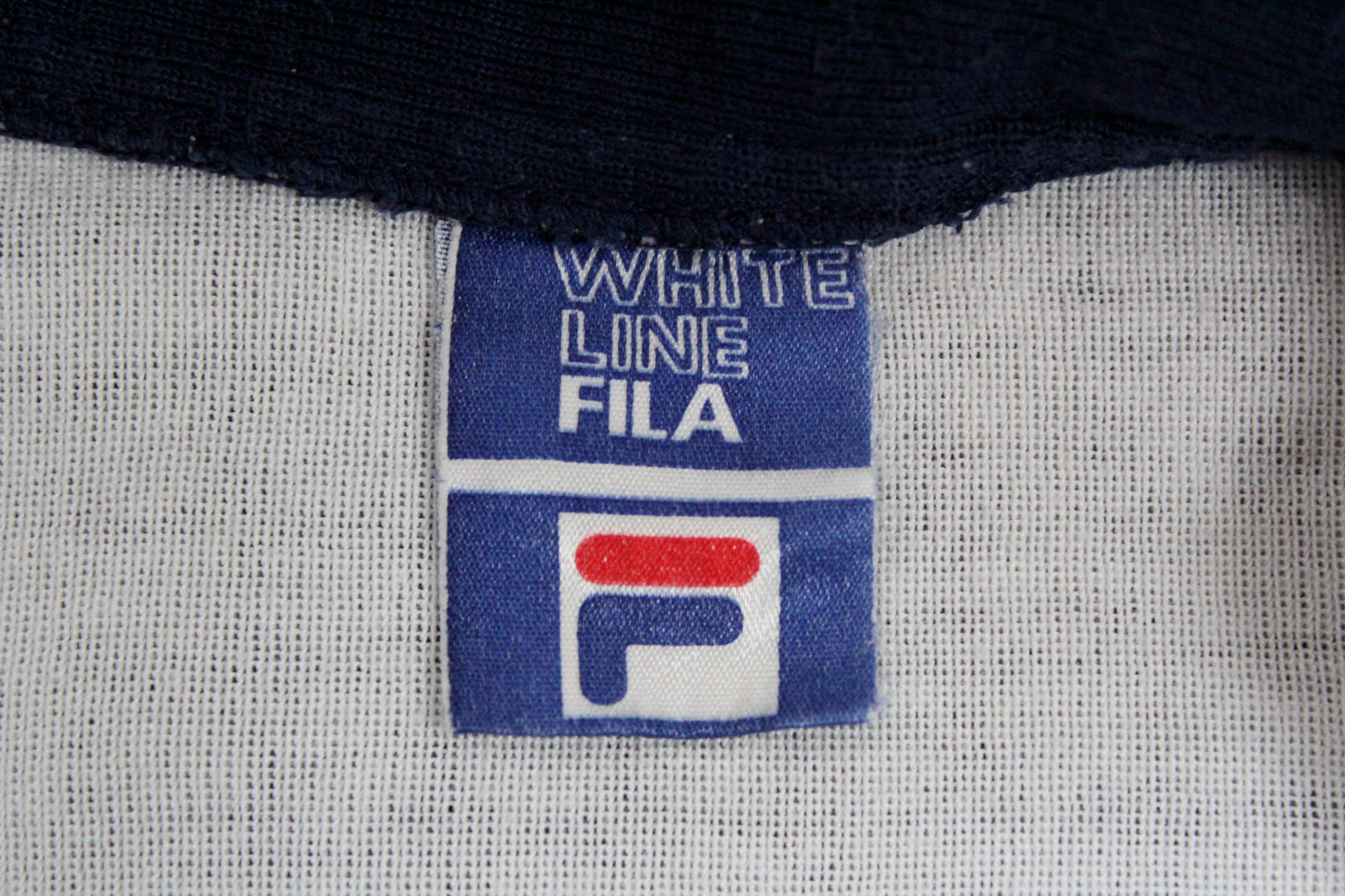 FILA OG 1974 VINTAGE PANATTA SETTANTA WHITE LINE TENNIS POLO SHIRT MEDIUM