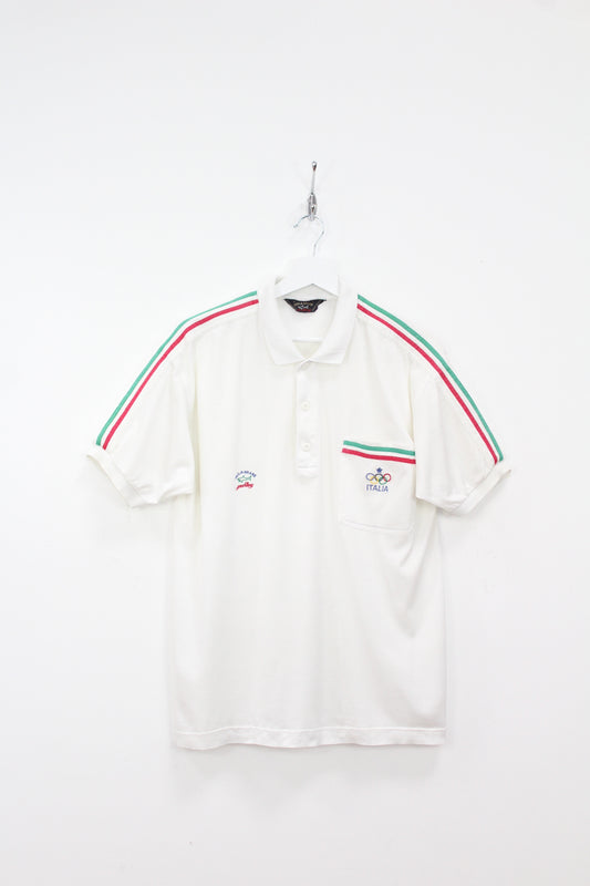 PAUL & SHARK YACHTING ITALY OLYMPIC GAMES 1992 POLO SHIRT LARGE