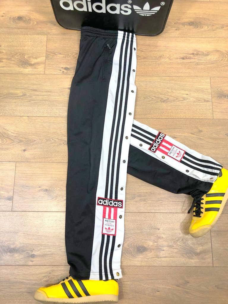 ADIDAS 90'S POPPERS TRACKSUIT BOTTOMS POPPERS BOTTOMS MEDIUM