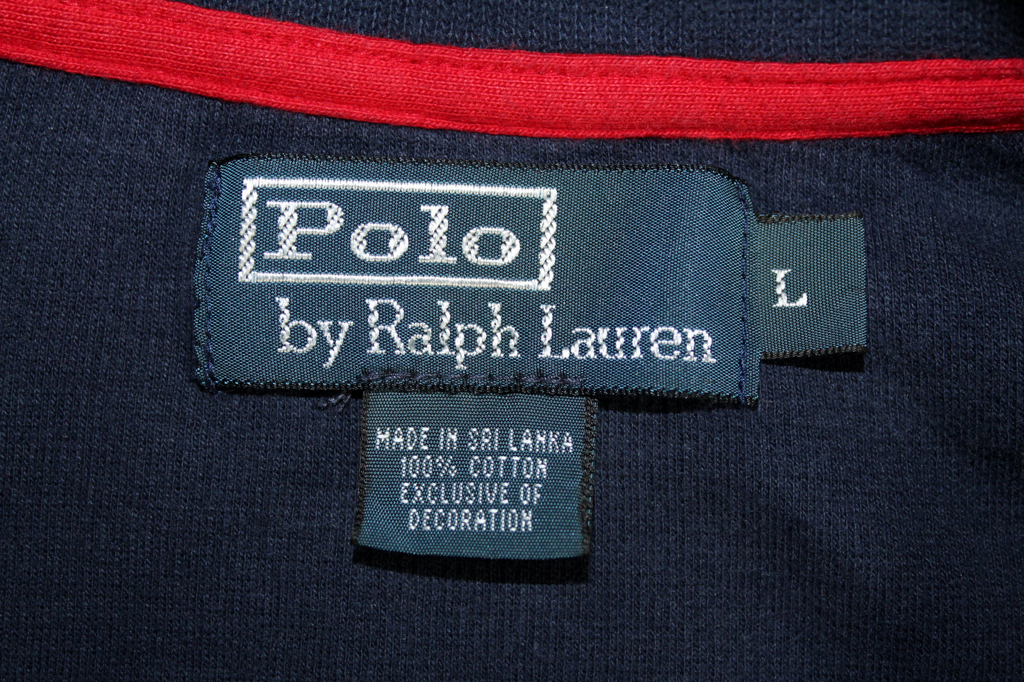 POLO RALPH LAUREN VINTAGE BIG PONY 1/4 ZIP SWEATSHIRT LARGE