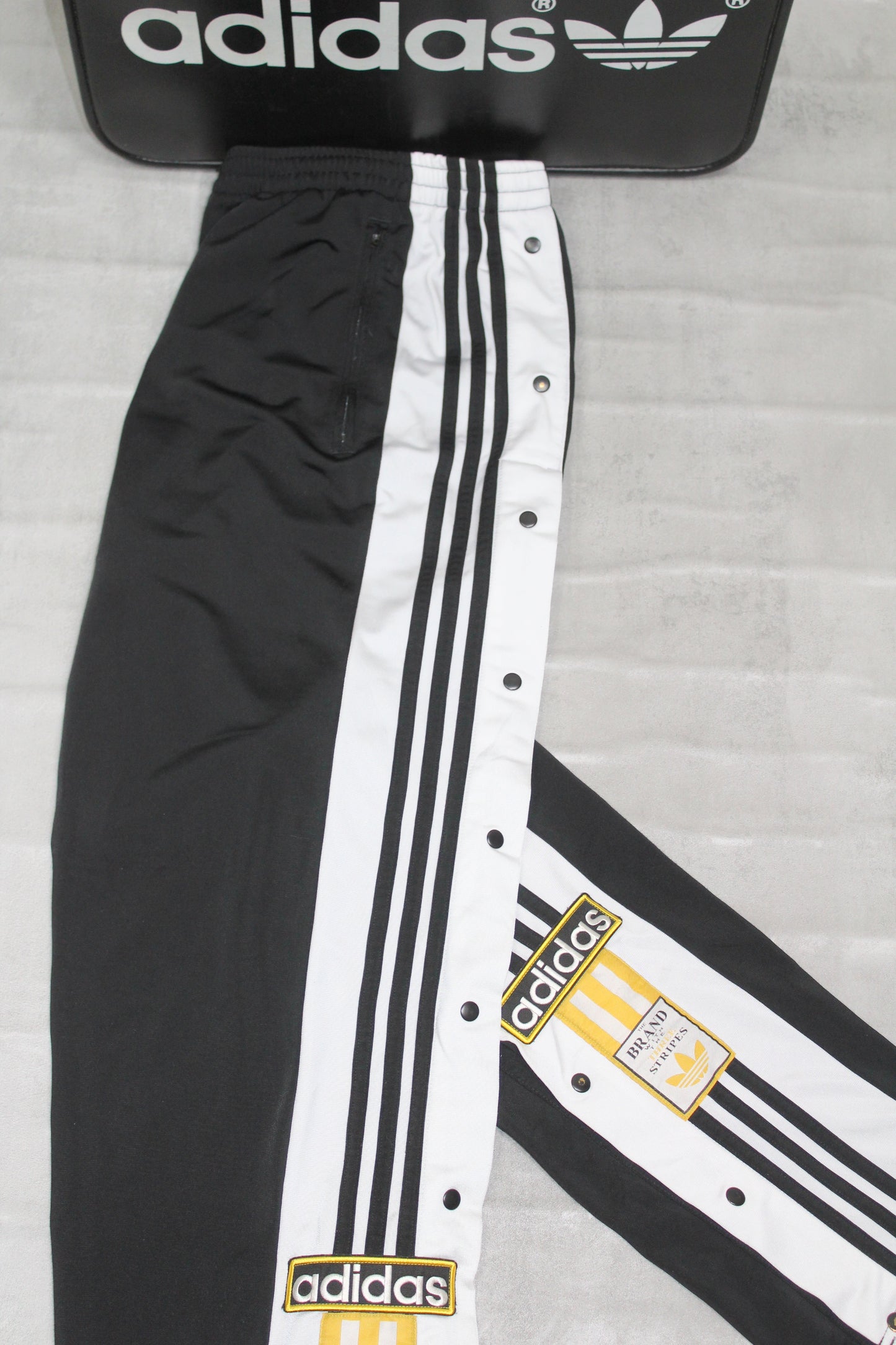 ADIDAS ORIGINALS ARCHIVE POPPERS TRACKSUIT BOTTOMS POPPERS BOTTOMS LARGE