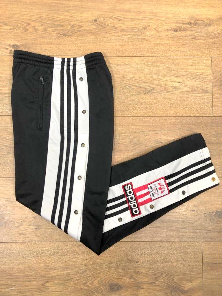 ADIDAS 90'S POPPERS TRACKSUIT BOTTOMS POPPERS BOTTOMS MEDIUM