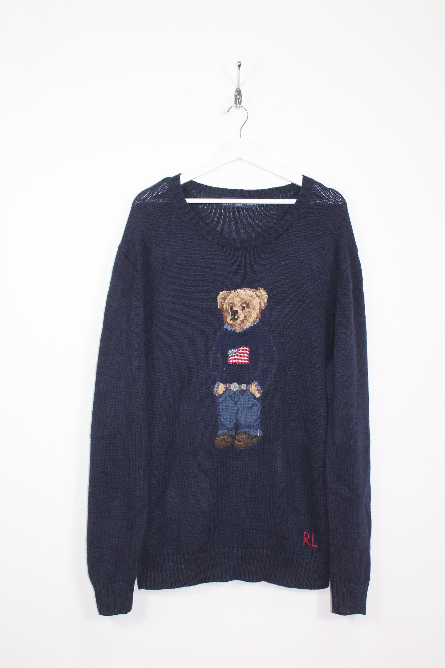 RALPH LAUREN POLO BEAR KNITTED SWEATSHIRT LARGE