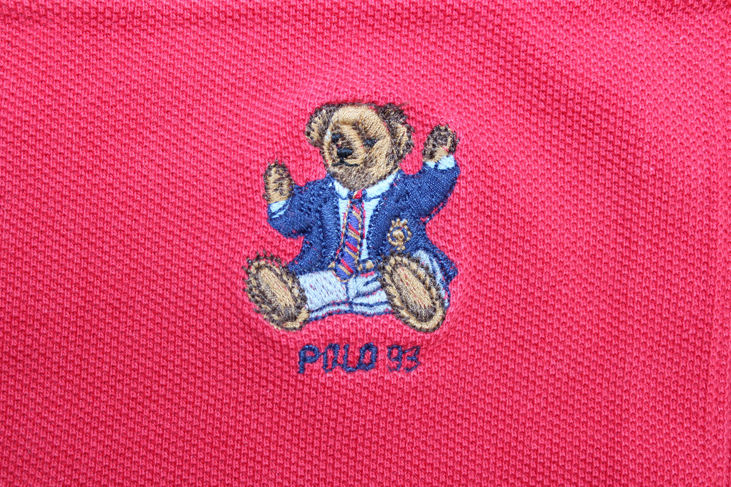 POLO RALPH LAUREN POLO BEAR 90'S VINTAGE POLO SHIRT LARGE