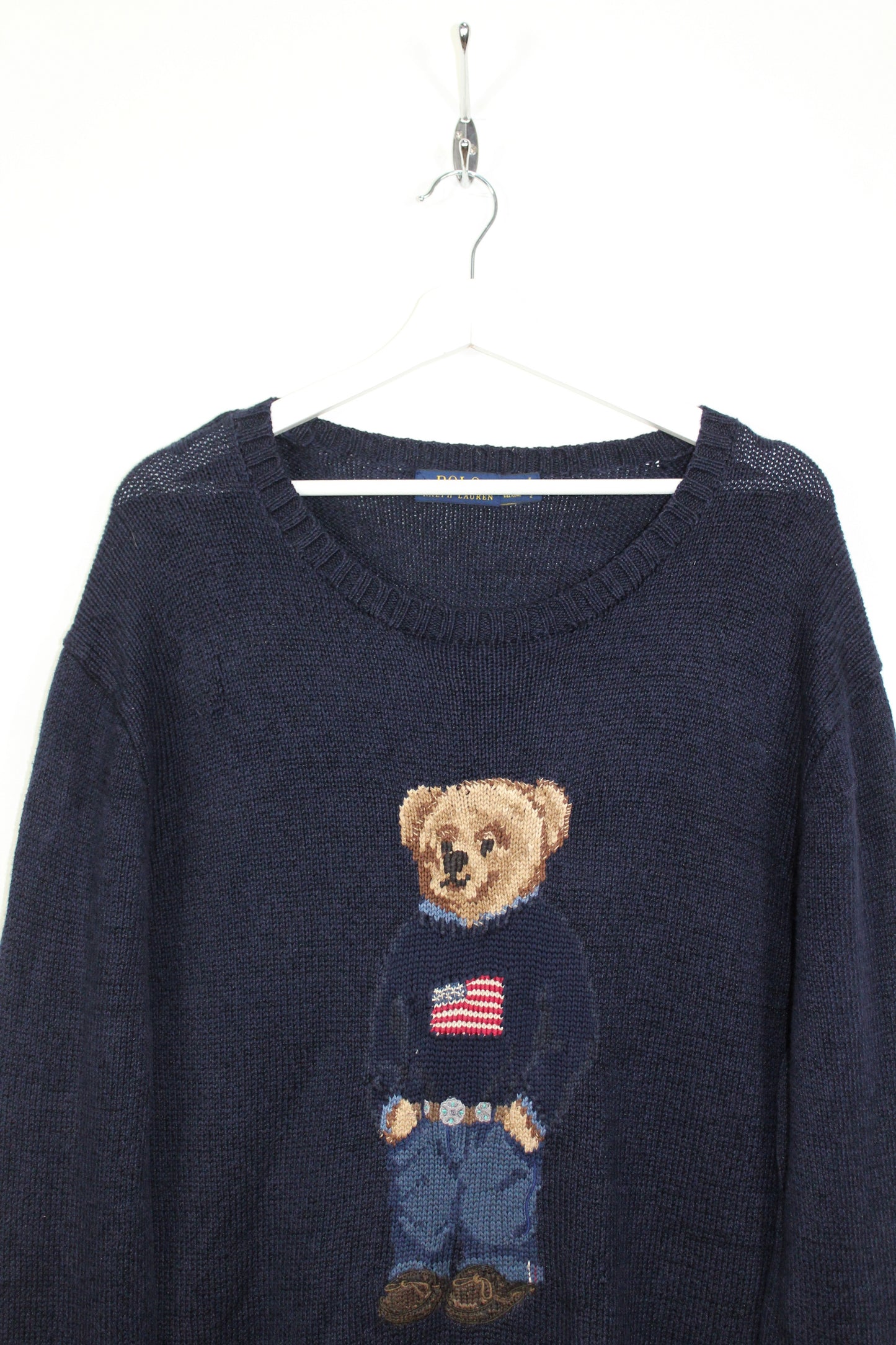 RALPH LAUREN POLO BEAR KNITTED SWEATSHIRT LARGE