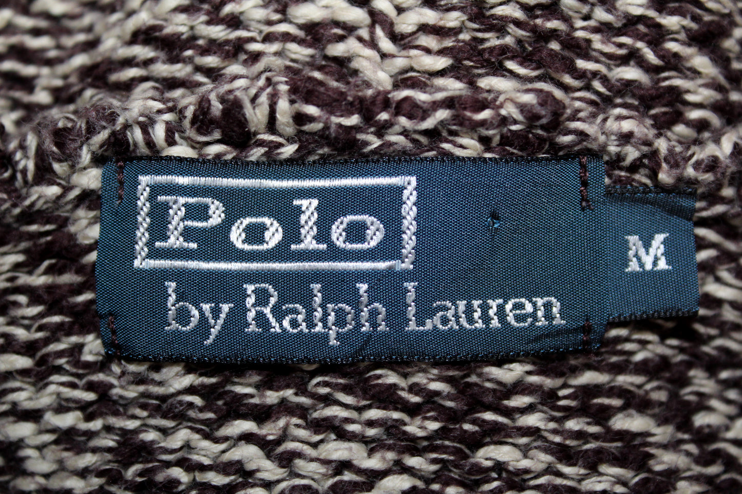 POLO RALPH LAUREN VINTAGE WOOD TOGGLE KNIT HOODIE JUMPER MEDIUM