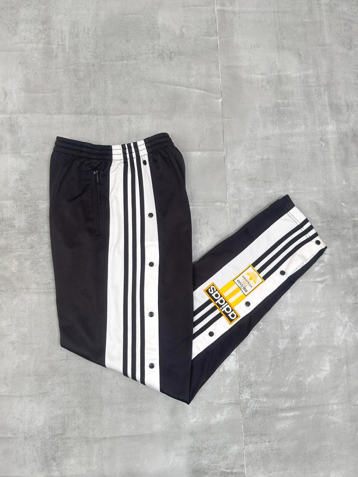 ADIDAS 90'S VINTAGE  POPPERS TRACKSUIT BOTTOMS POPPERS BOTTOMS D7 XL
