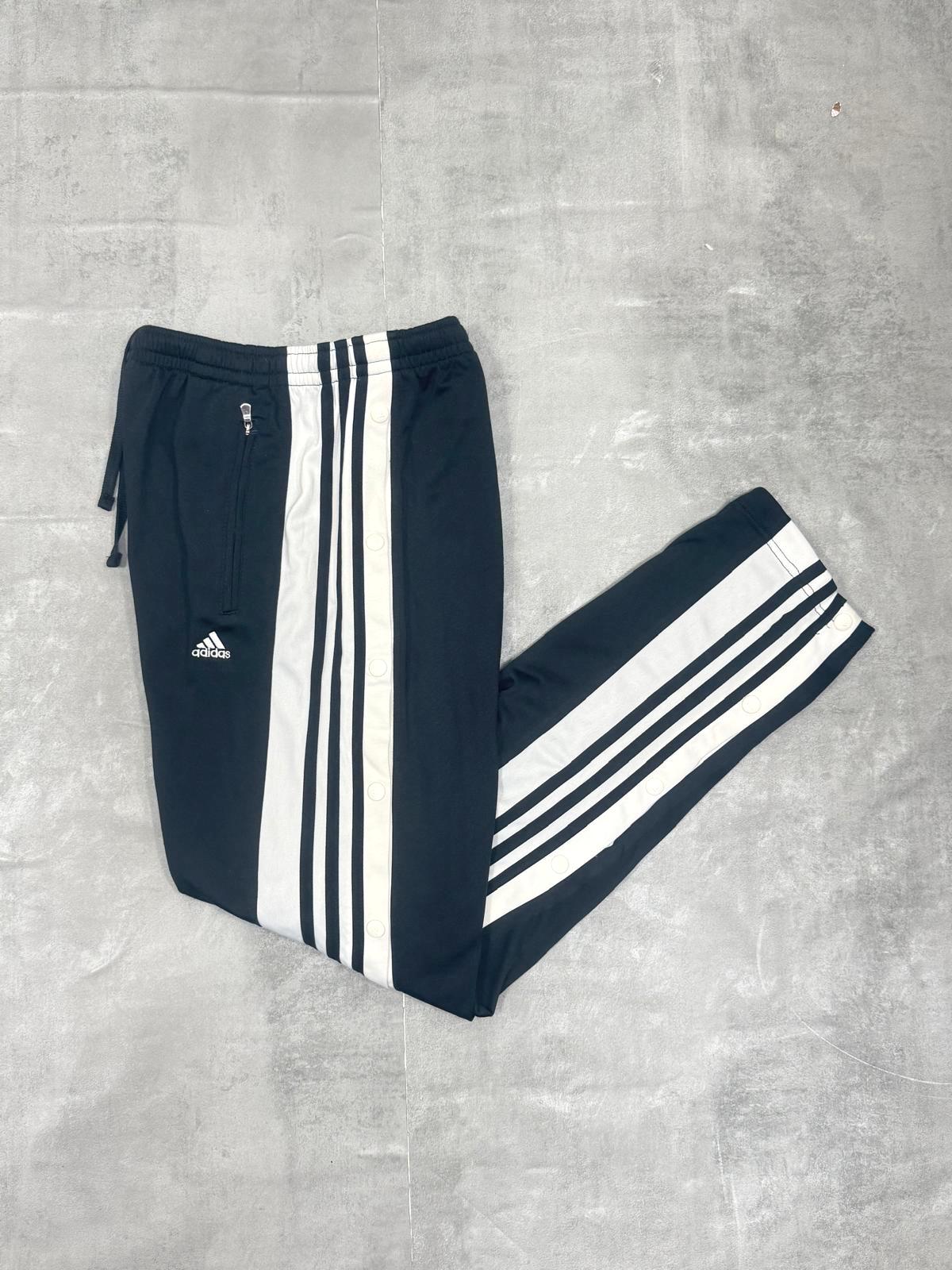 ADIDAS 90'S VINTAGE  POPPERS TRACKSUIT BOTTOMS POPPERS BOTTOMS MEDIUM