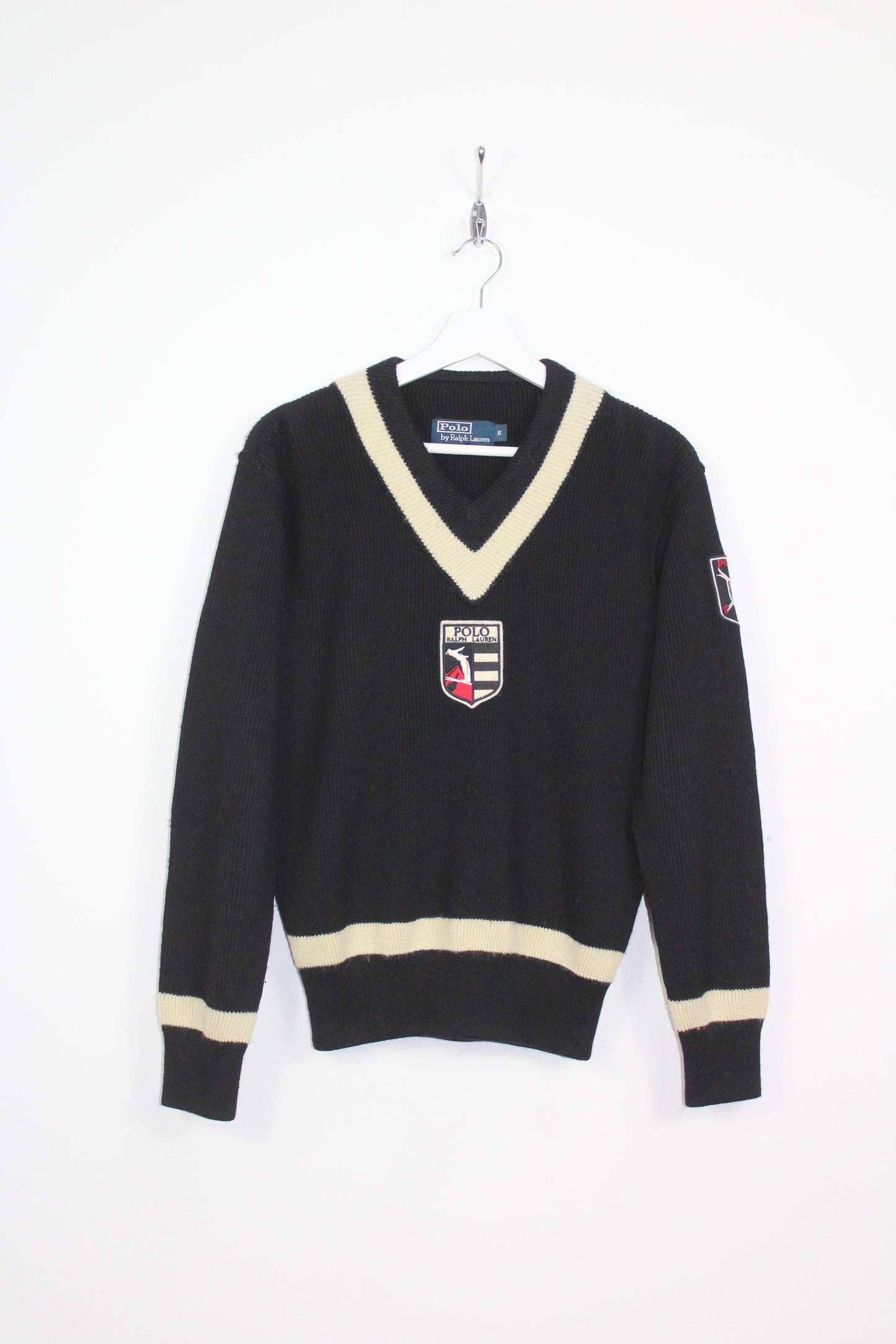 POLO RALPH LAUREN 90'S VINTAGE WOOL SKI JUMPER SMALL