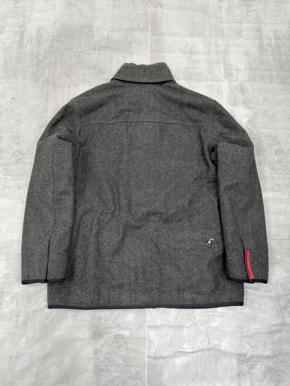 VINTAGE PRADA SPORT F/W 2000 TECHNICAL WOOL JACKET MEDIUM
