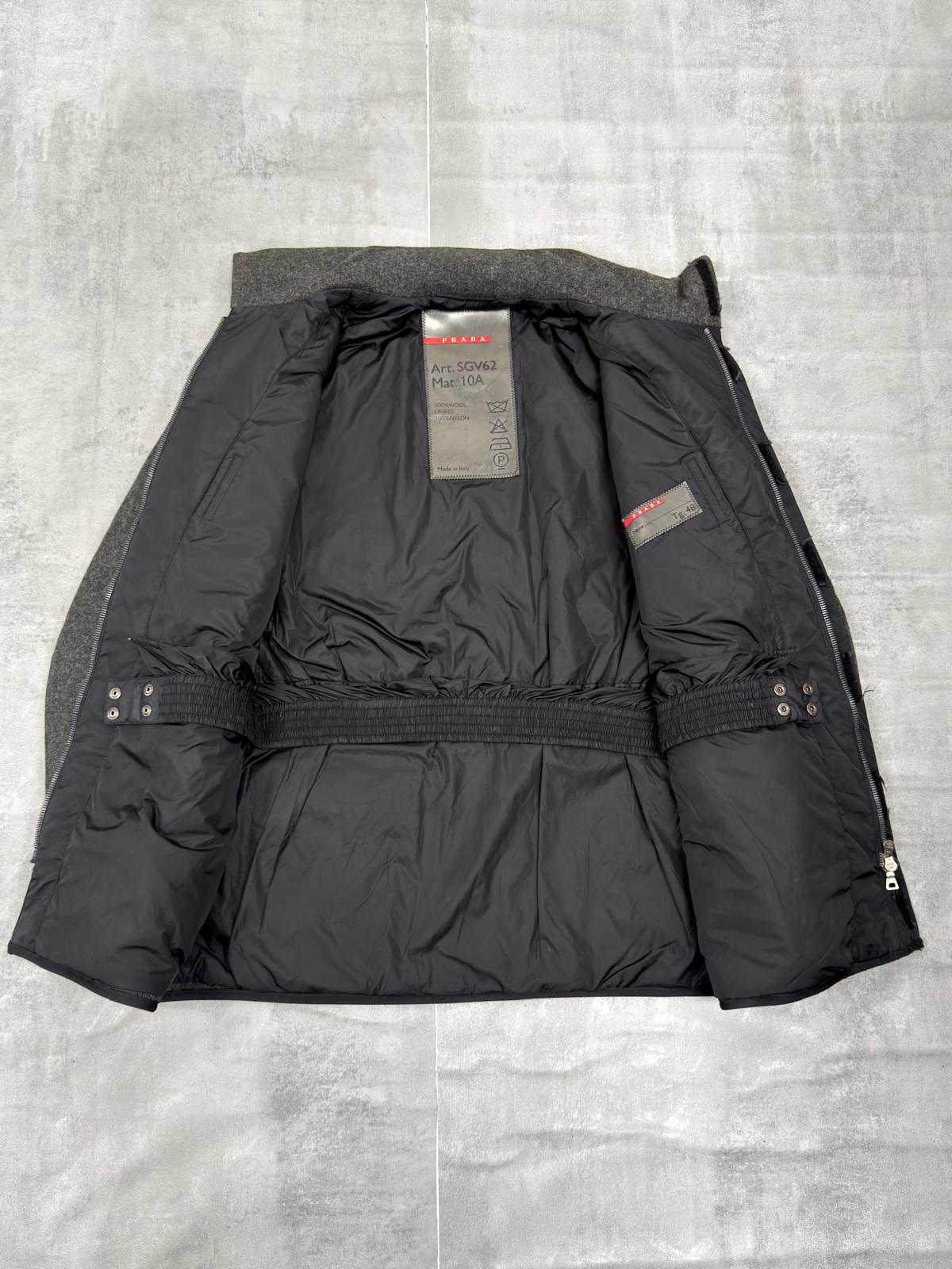 VINTAGE PRADA SPORT F/W 2000 TECHNICAL WOOL JACKET MEDIUM